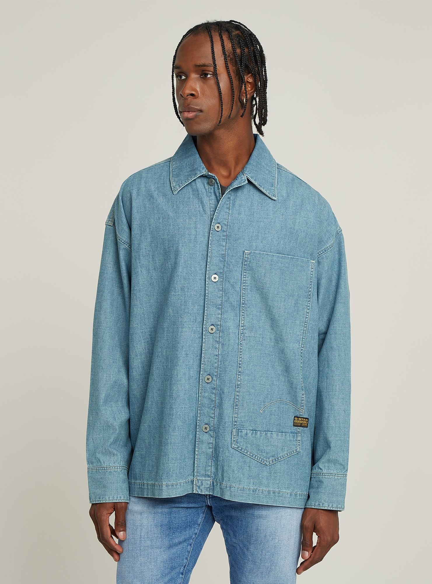 G-STAR Langarmshirt "Long Pocket Boxy Fit" günstig online kaufen