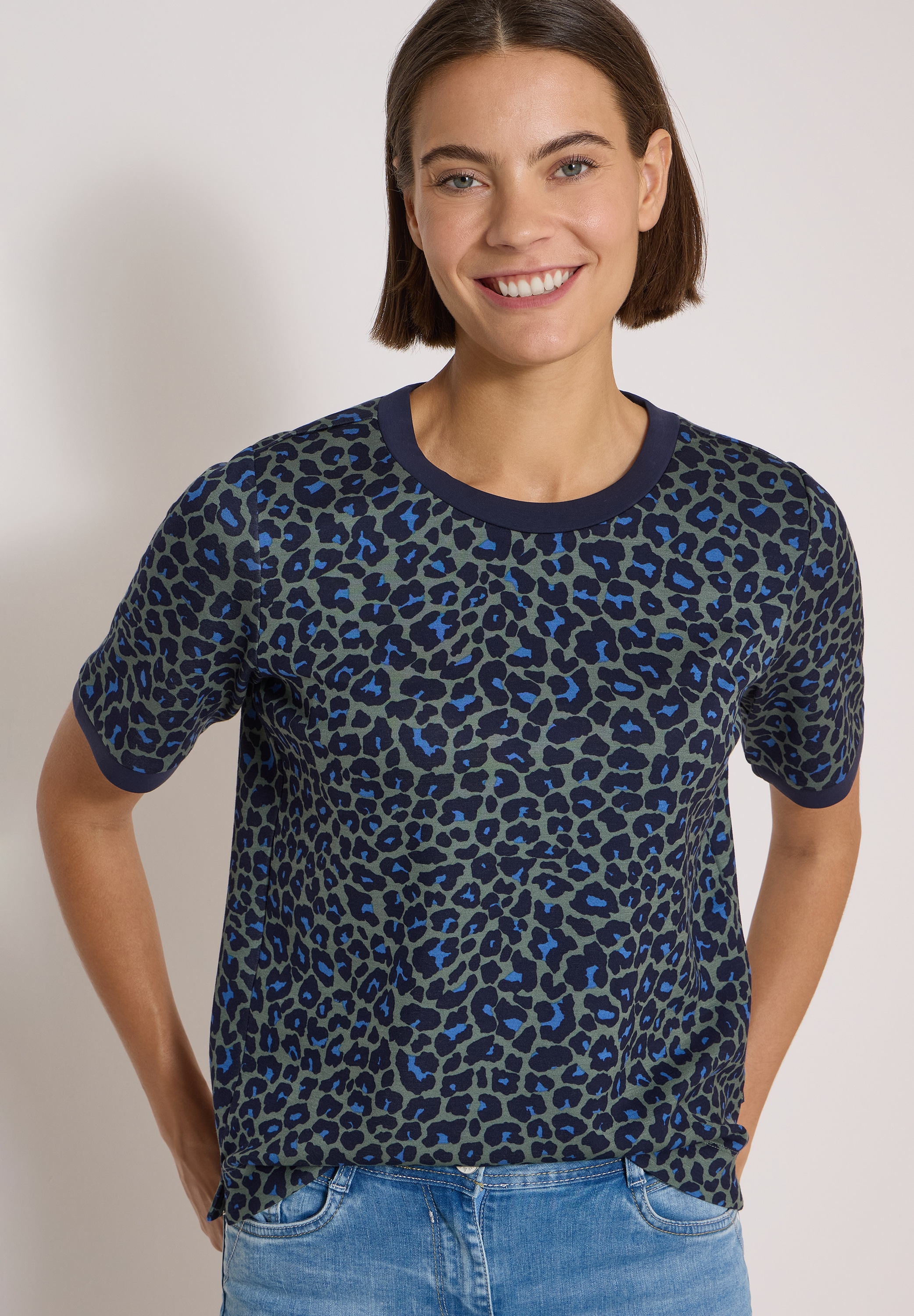 Cecil Sweater, Sommershirt / Rundhals / Animal-Print