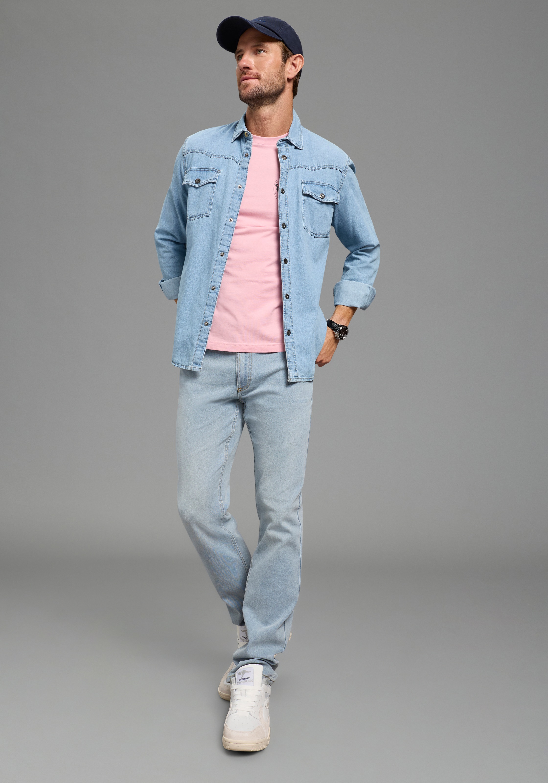 KangaROOS Jogg Pants Denim Light Blue 30/34 3
