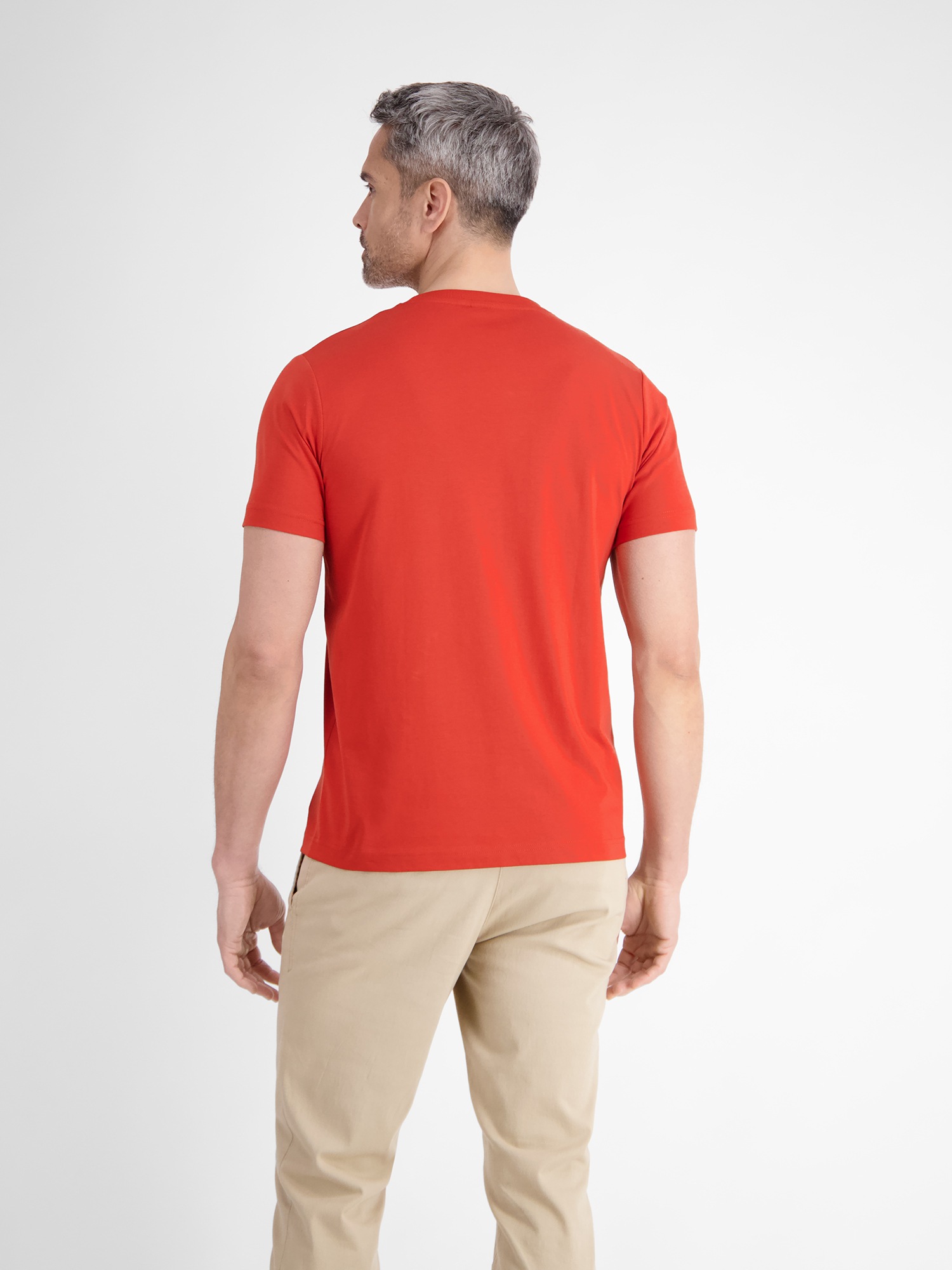 LERROS T-Shirt "LERROS Unifarbenes T-Shirt mit Print" günstig online kaufen