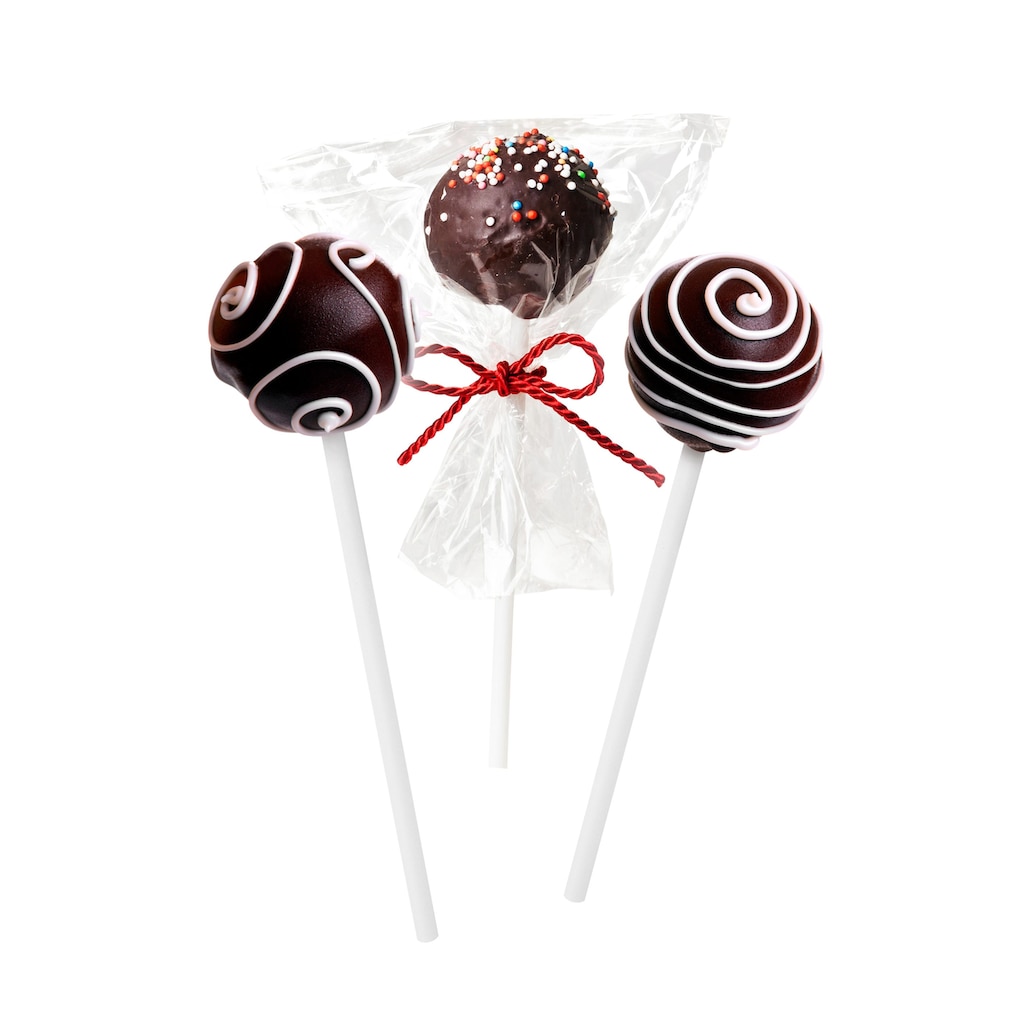 Zenker Cake-Pop-Form, (Set, 5 St., Unter- & Oberbackblech, 2 Halteklammern, 48 Stiele)