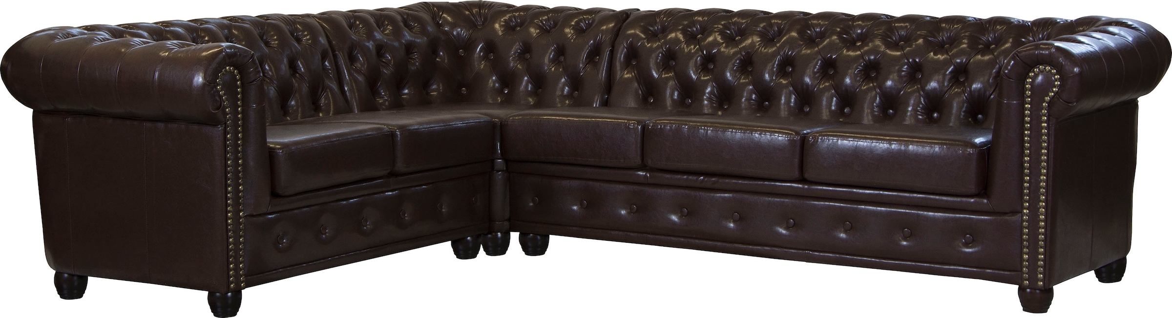 Chesterfield-Sofa »Rysum L-Form«, Chesterfield-Optik, langer Schenkel links oder rechts