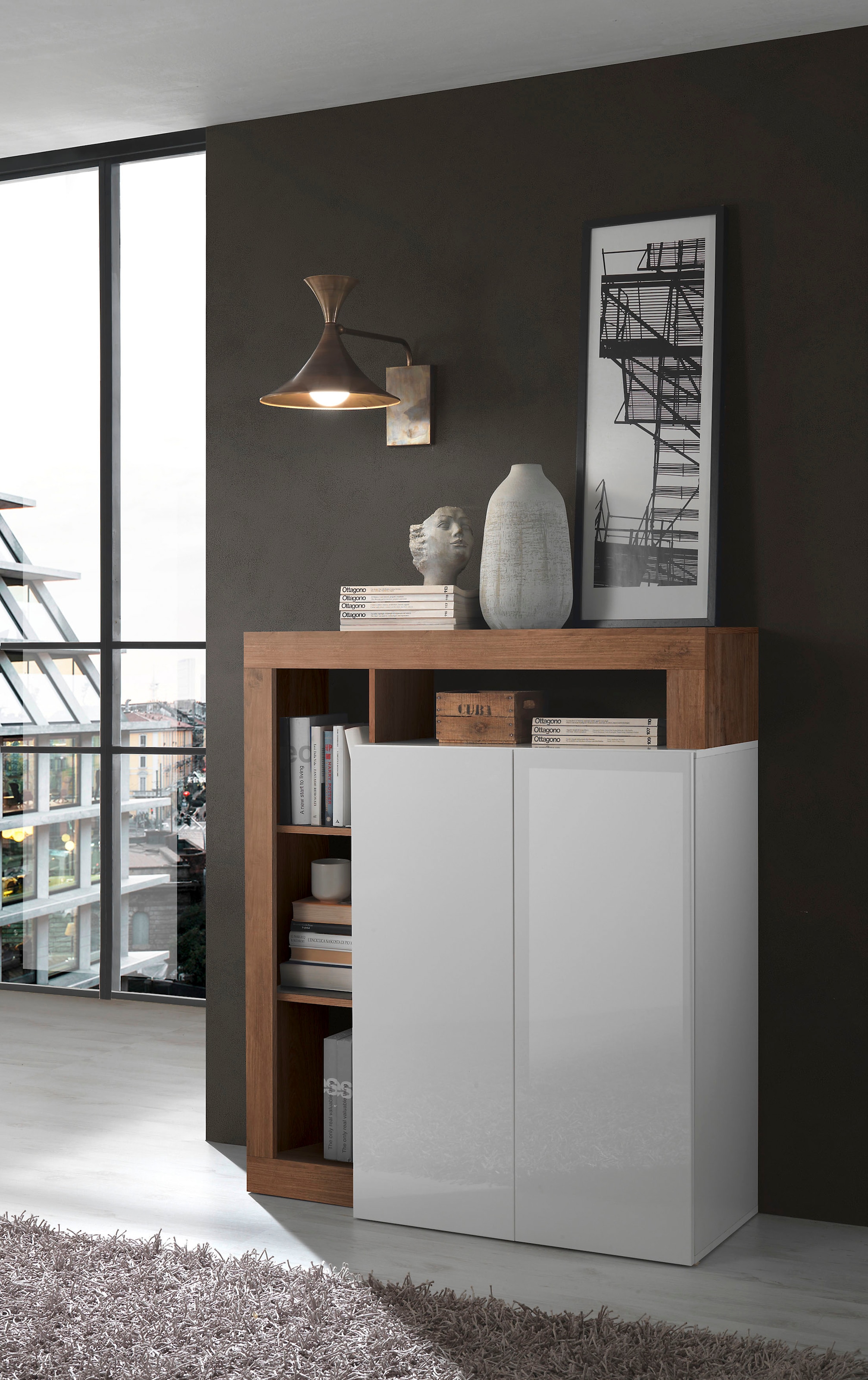 INOSIGN Highboard »Hamburg«, Breite 108 cm