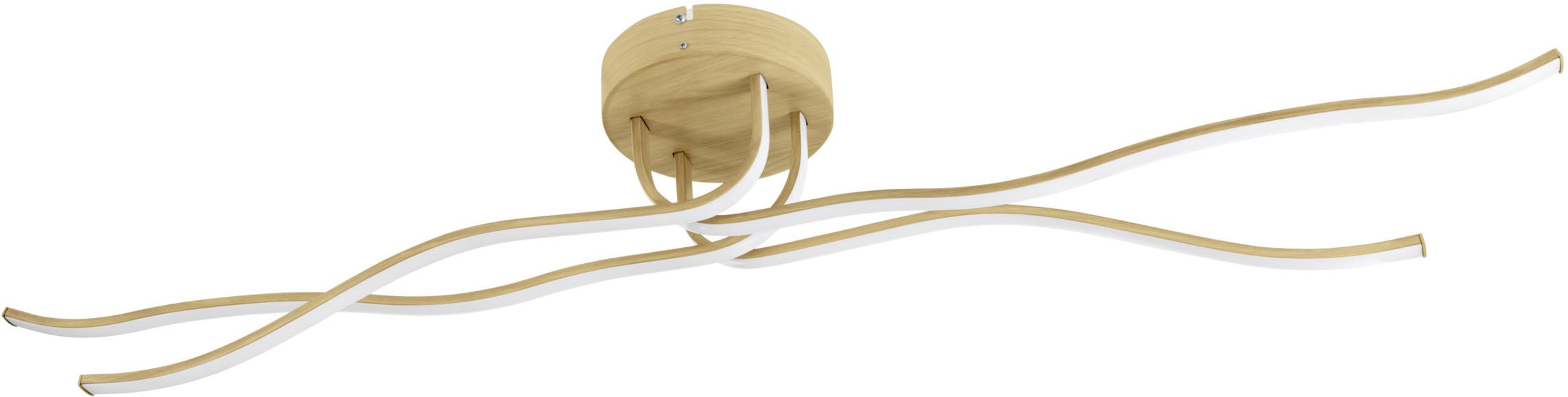 EGLO Deckenleuchte "RONCADE 2 Wand- / Deckenlampe - Stahl, Alu - LED - 37W - IP20", 1, H: 18,5cm, 1 Stk., beige, Wohnzimmer, Leuchten,
