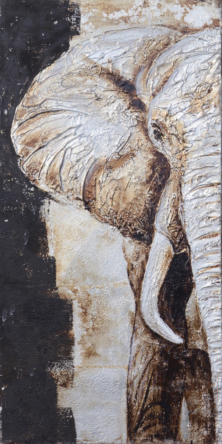 Bönninghoff Ölbild »Ölgemälde, Elefant«, (1 St.), handgefertigt