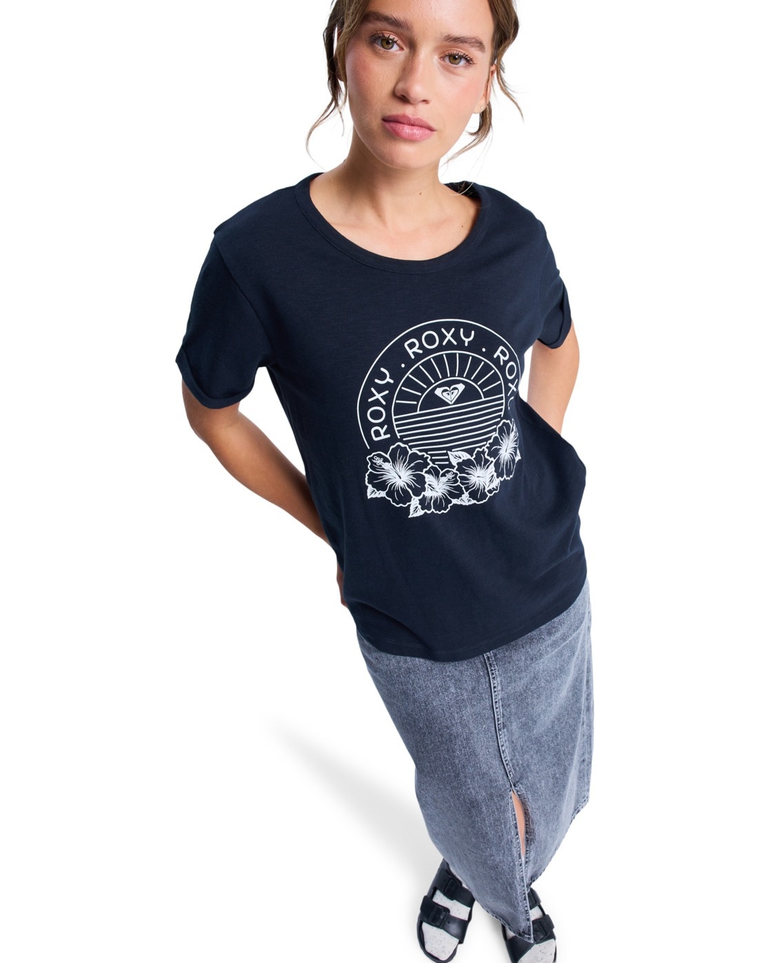 Roxy Oversize-Shirt "Oceanwave Regular Slub" günstig online kaufen