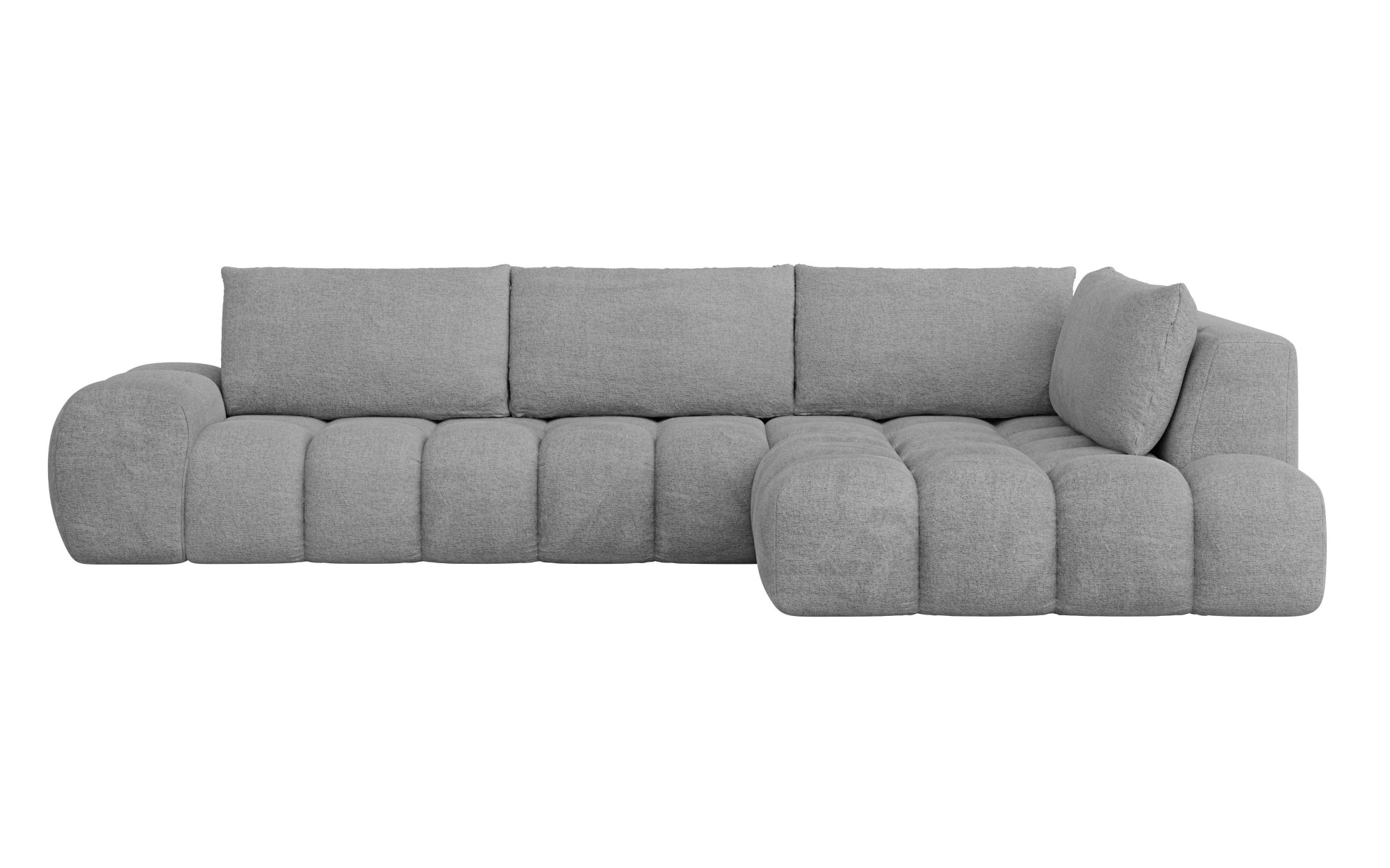 INOSIGN Ecksofa »AZITA klein, L-Form, elegant und bequem Designsofa«, lose Rückenkissen, traumhafte Steppung, Maße B/T/H: 296/176,5/89 cm