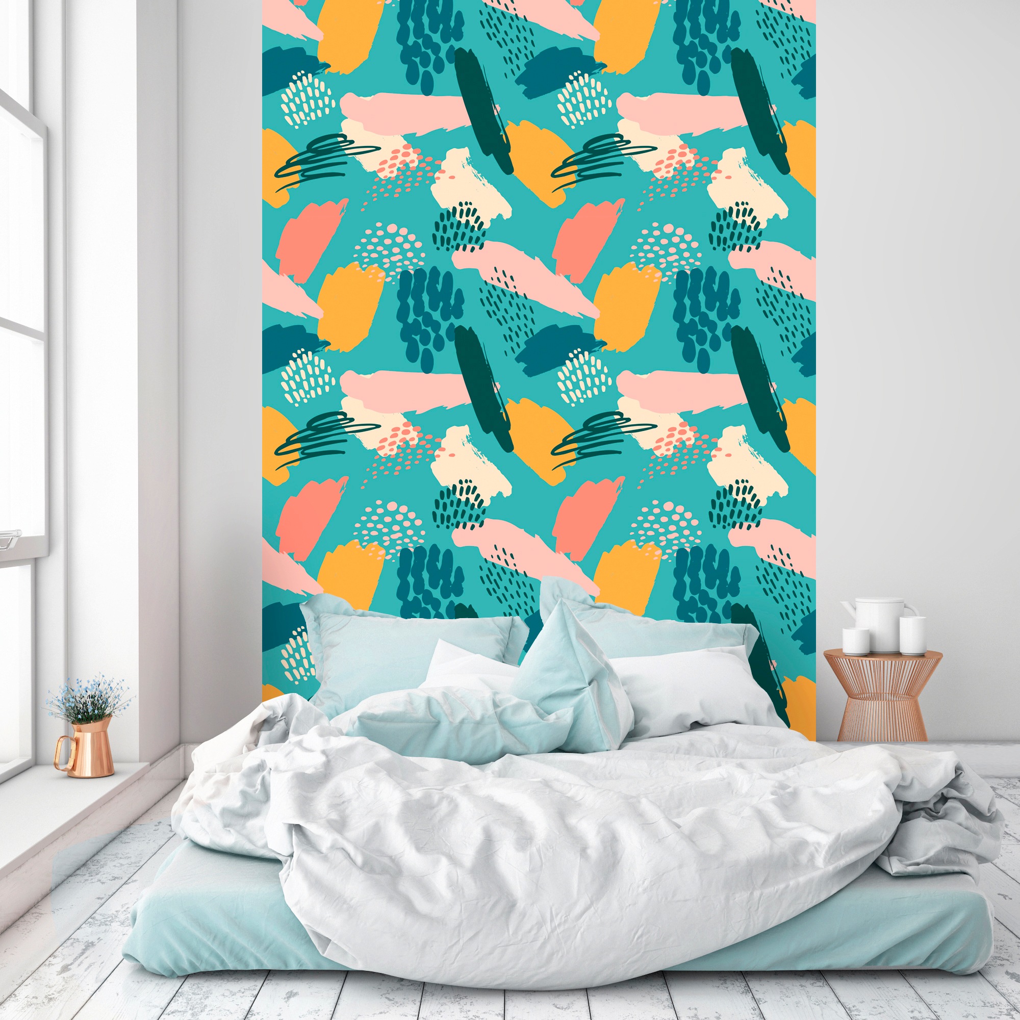 queence Vinyltapete »Hunter«, bedruckt-Barock-Antikoptik-Kunst, 90x250cm, selbstklebend, kinderleichte Anbringung, Sticker