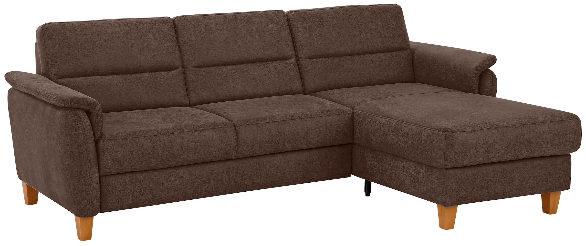 Home affaire Ecksofa "Palmera L-Form, B: 244 cm - OTTO. Verlässliche Qualität." optional Schlaffunktion & Bettkasten, Federkern