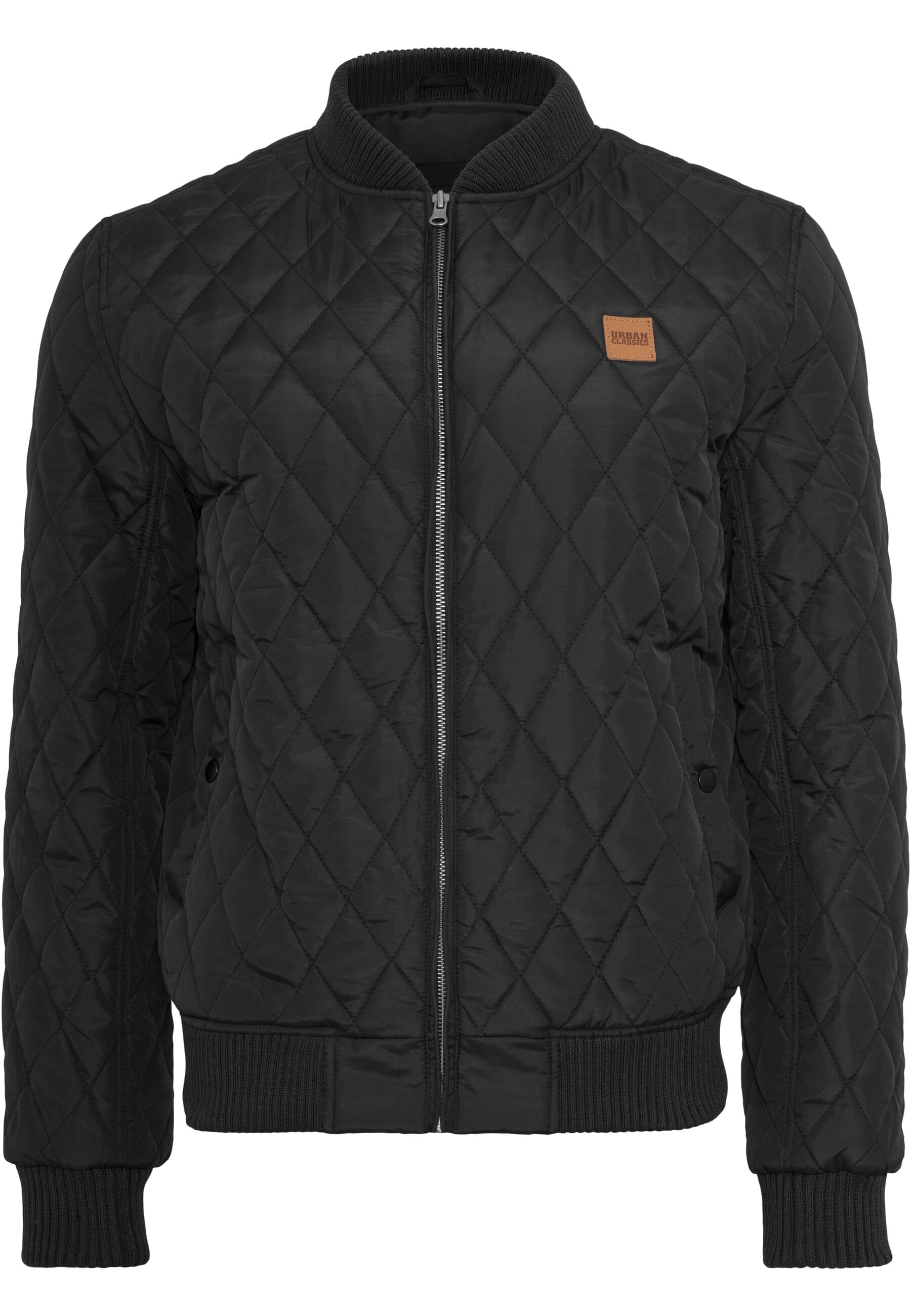 Allwetterjacke »Urban Classics Herren Diamond Quilt Nylon Jacket«, (1 St.), ohne Kapuze