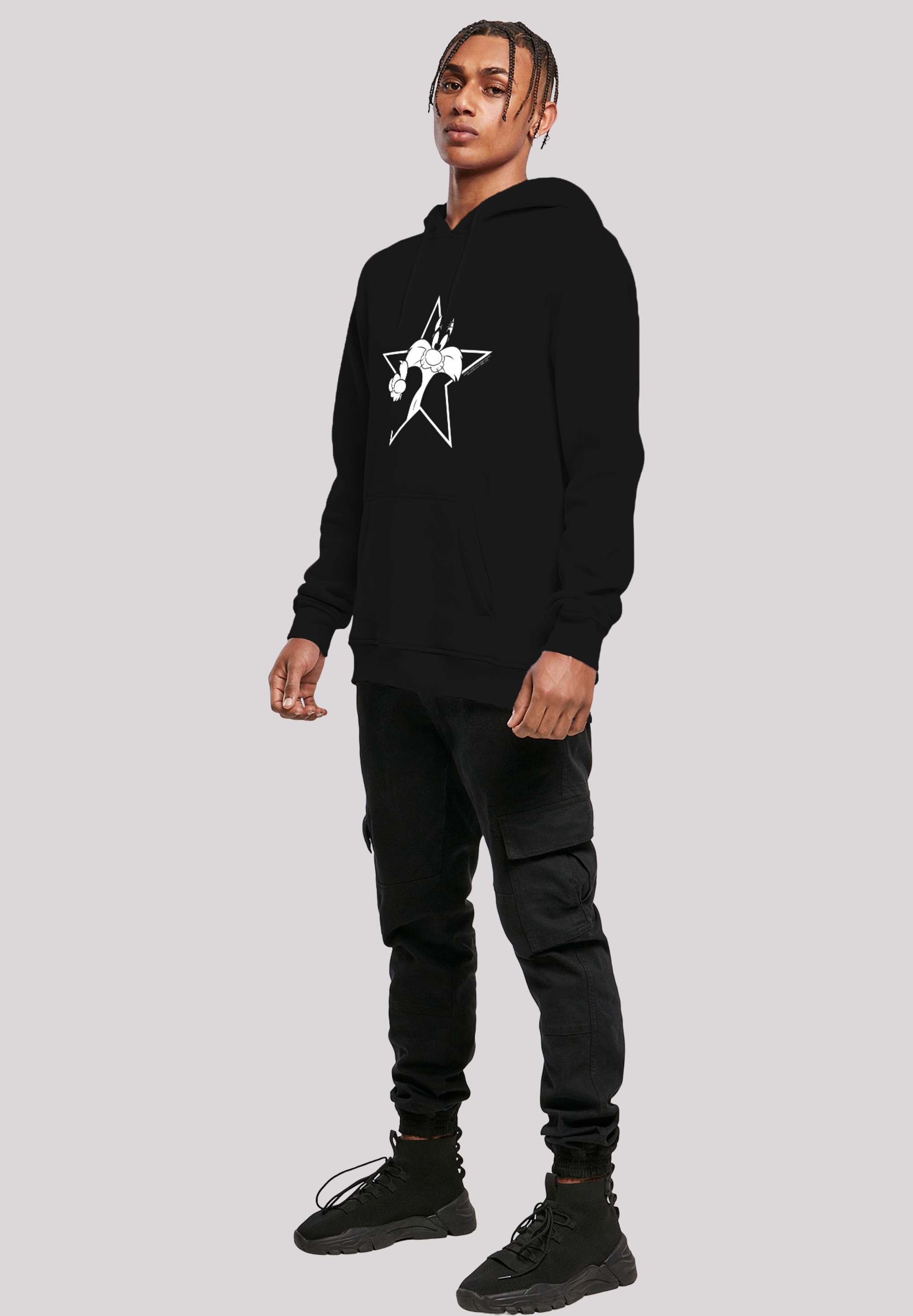 F4NT4STIC Sweatshirt »Looney Tunes Sylvester Cartoon Stern«, Herren,Premium Merch,Slim-Fit,Kapuzenpullover,Bedruckt