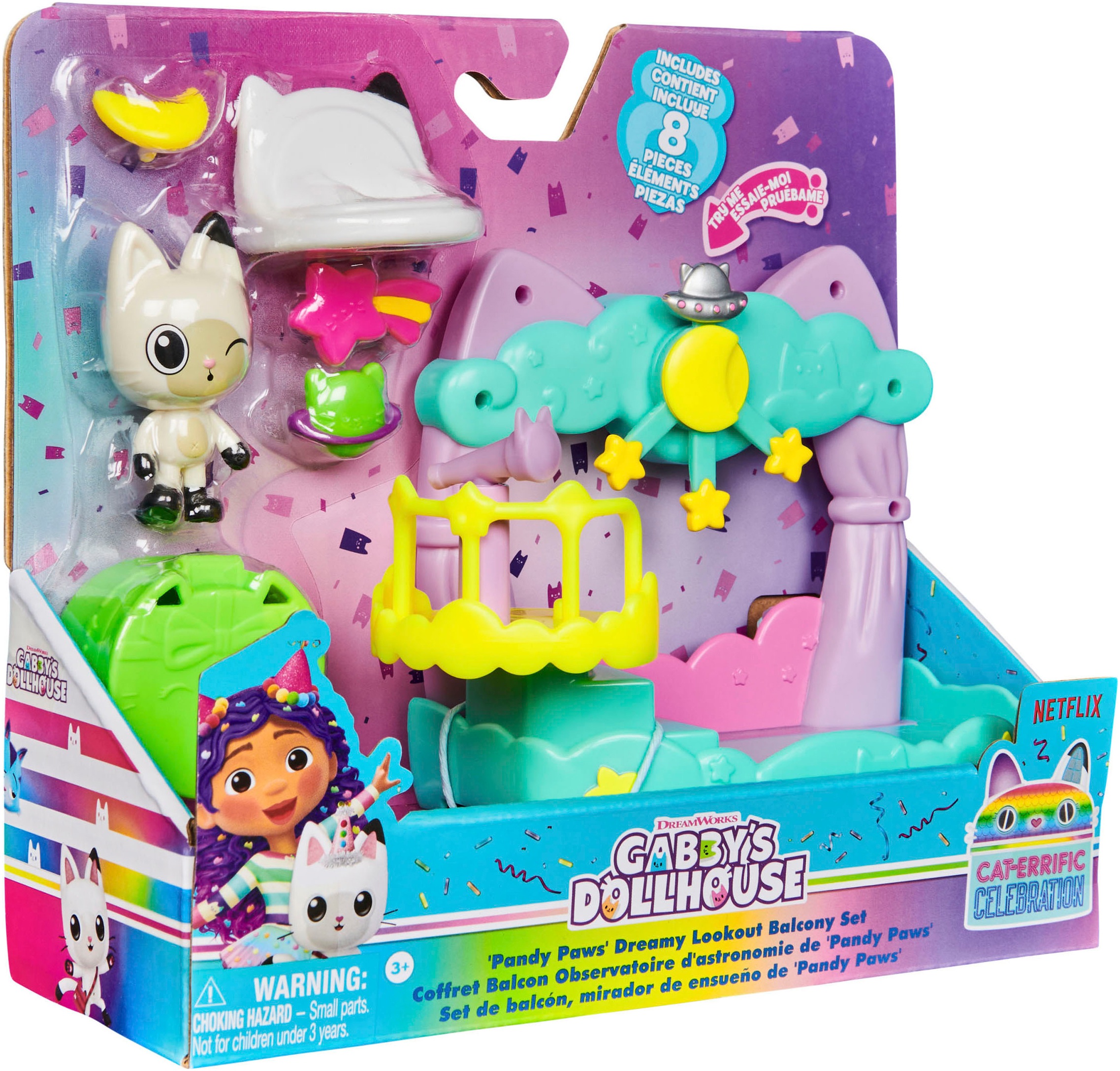 Spin Master Spielwelt »Gabby's Dollhouse – Balcony Decoration Pack - Pandy Paws«