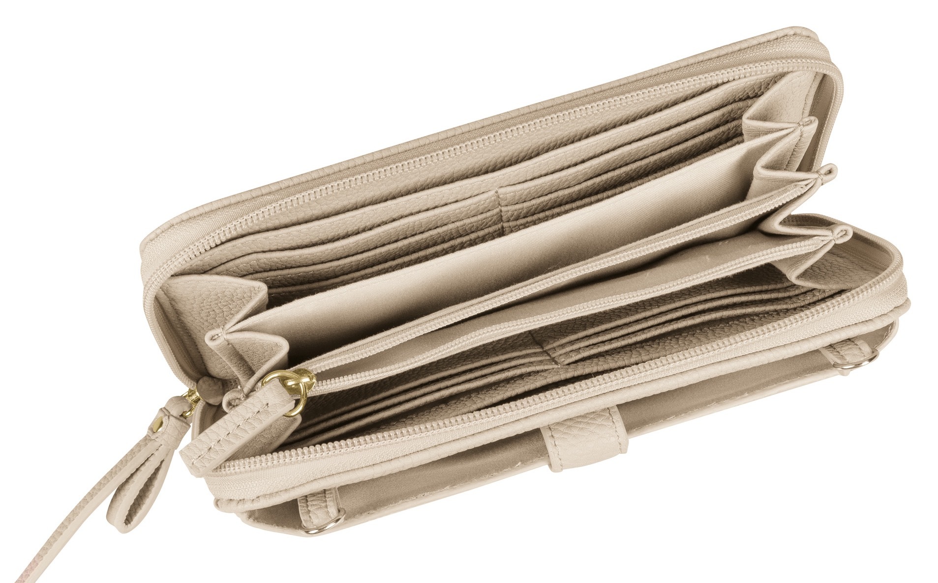 Gabor Geldbörse »GELA Long zip wallet XL«, mit abnehmbaren Umhängeriemen