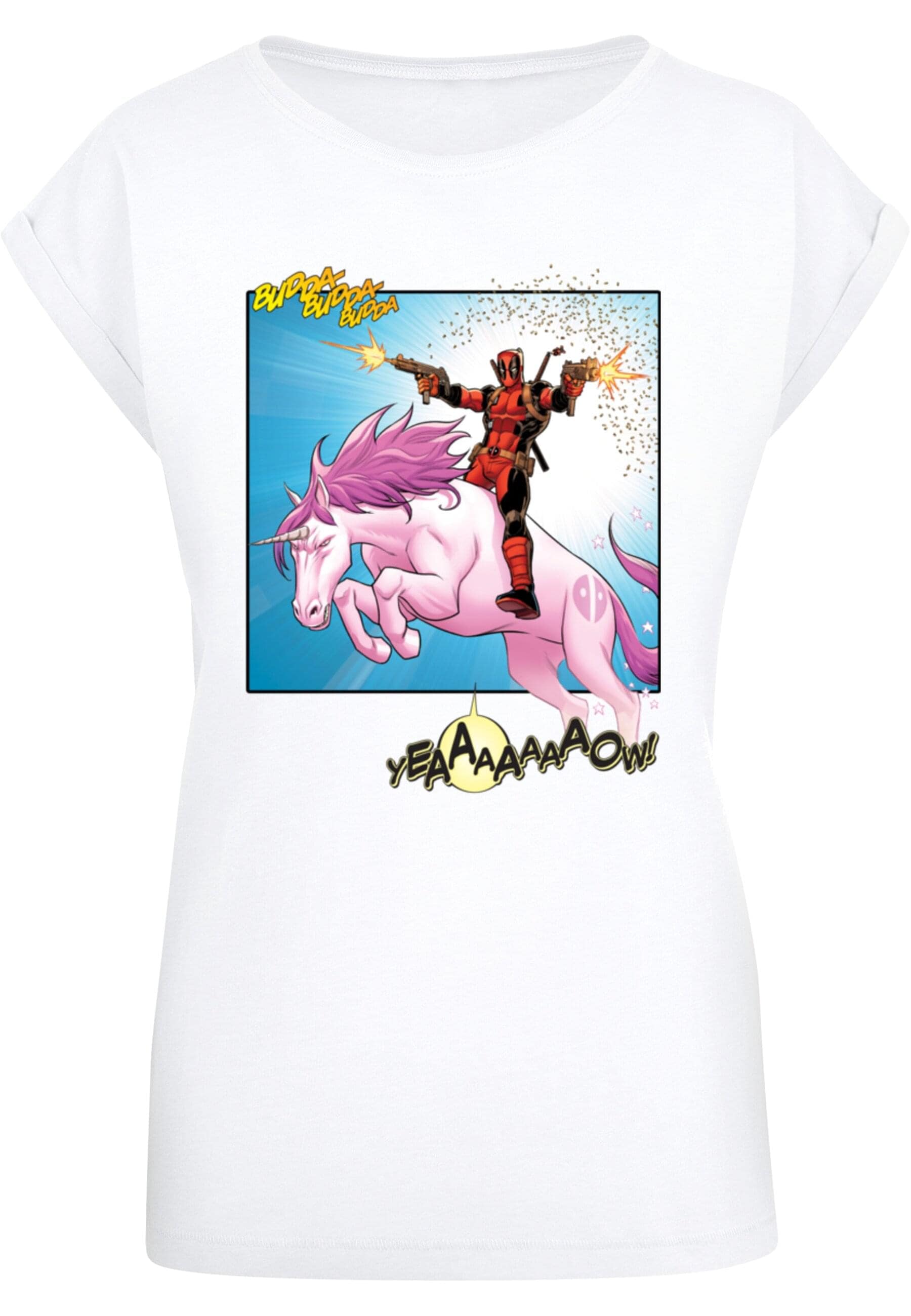 ABSOLUTE CULT T-Shirt "ABSOLUTE CULT Damen Ladies Deadpool - Unicorn Battle günstig online kaufen