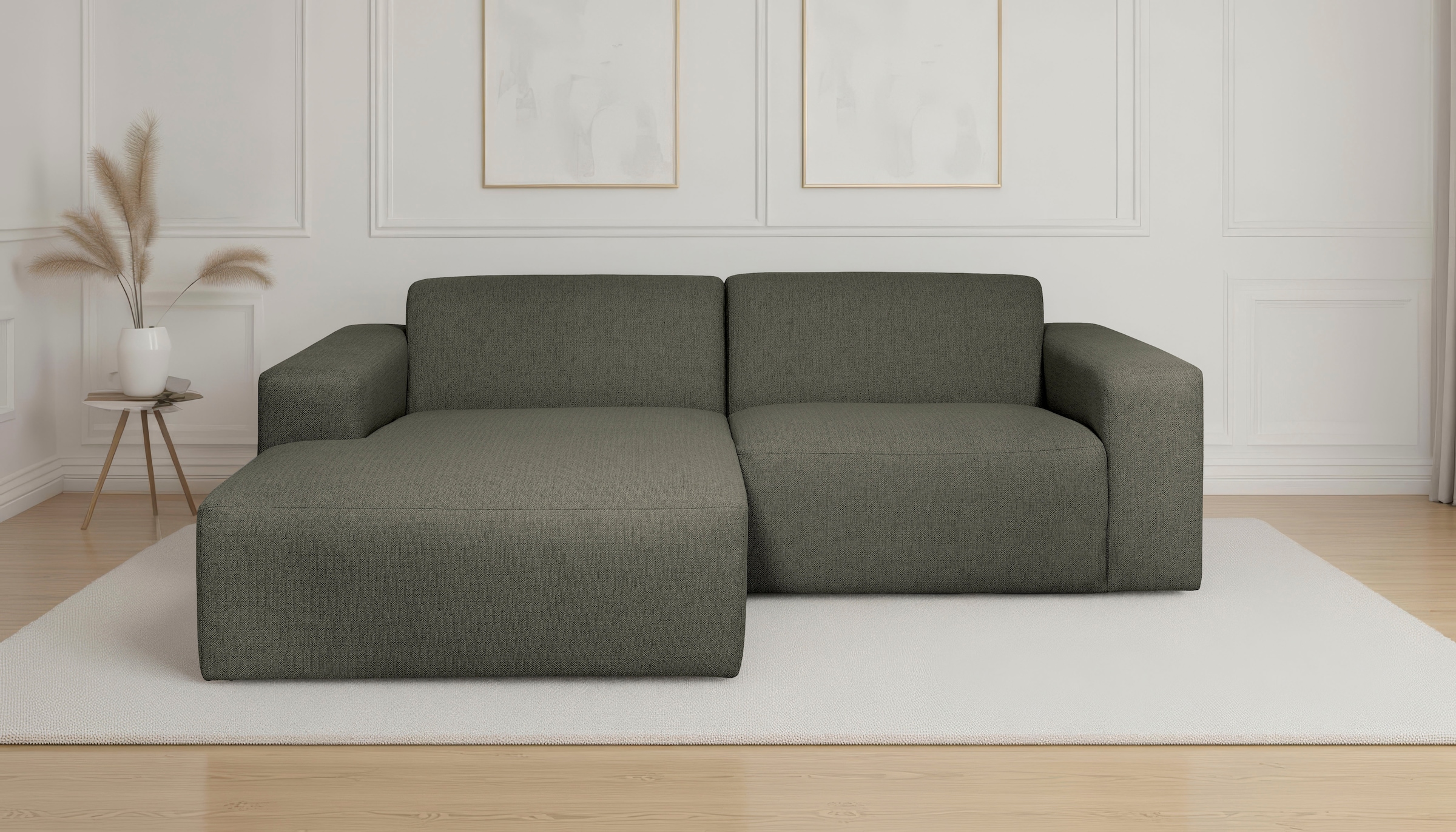 OTTO home Ecksofa "Koa, 228 cm, L-Form, Modulsofa in Cord, Chenille, Strukt günstig online kaufen