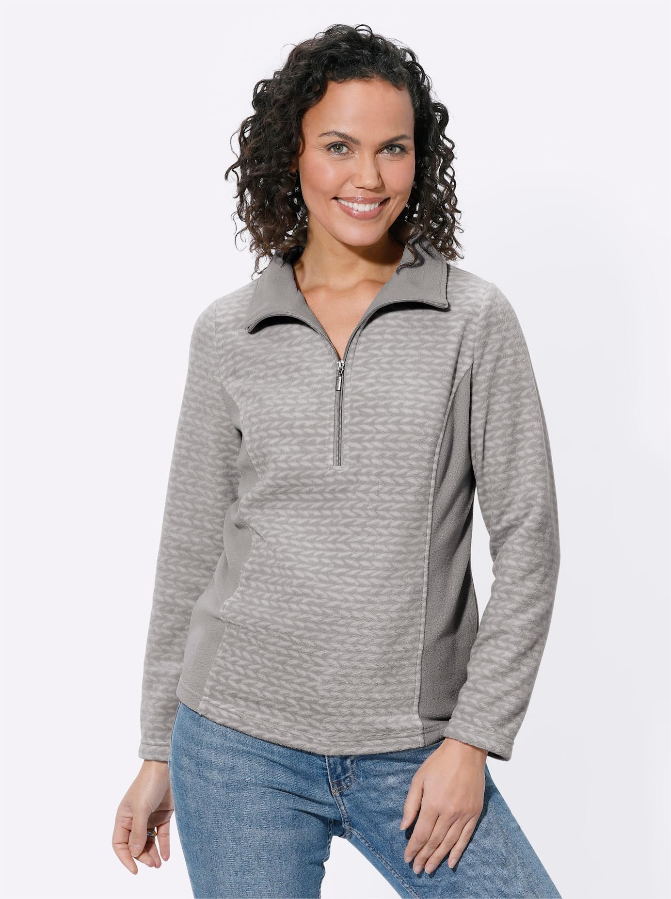 Casual Looks Fleeceshirt "Fleece-Shirt" 1 Stk. tlg. günstig online kaufen