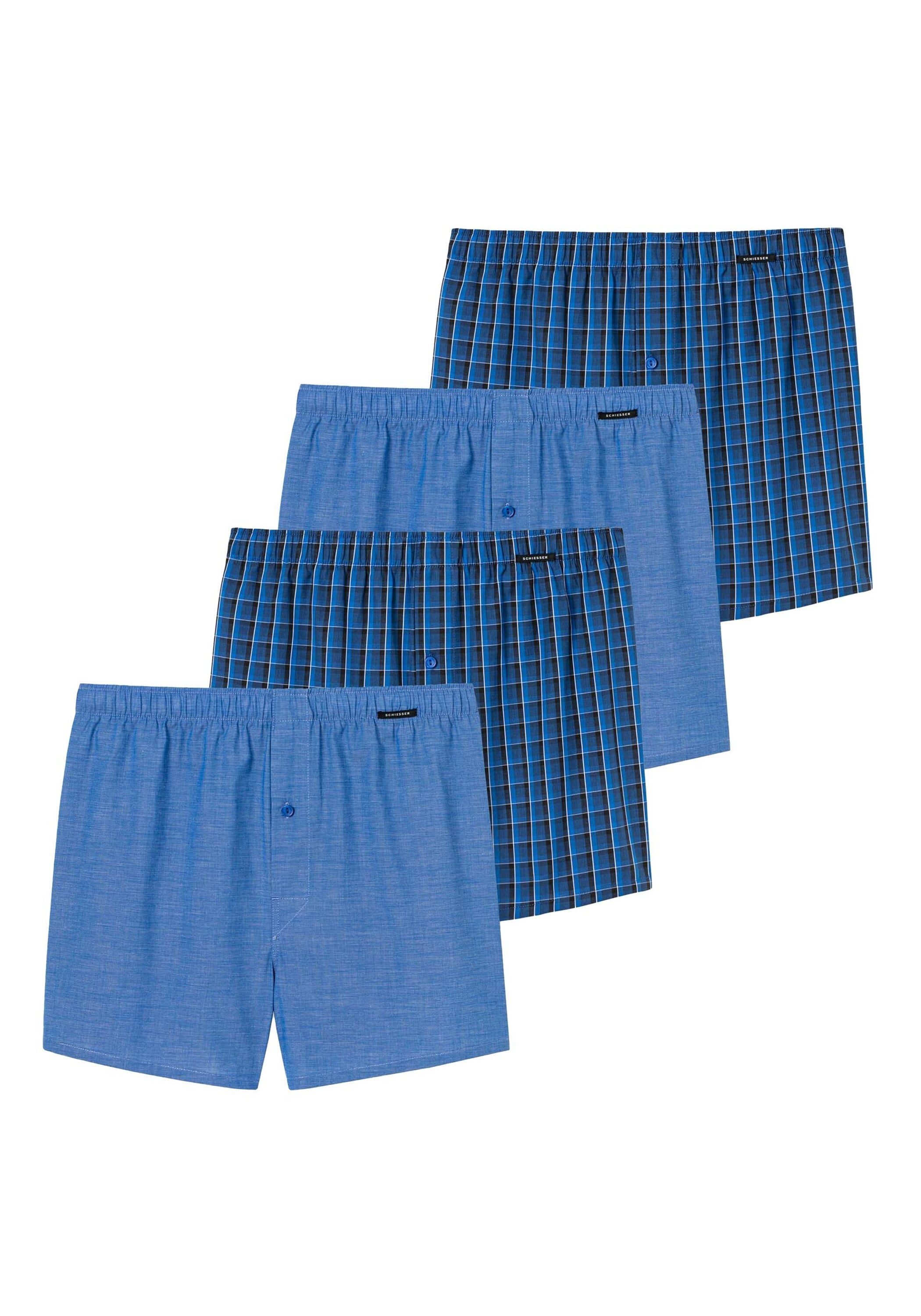 Schiesser Boxershorts "Web-Boxershorts 4er Pack"