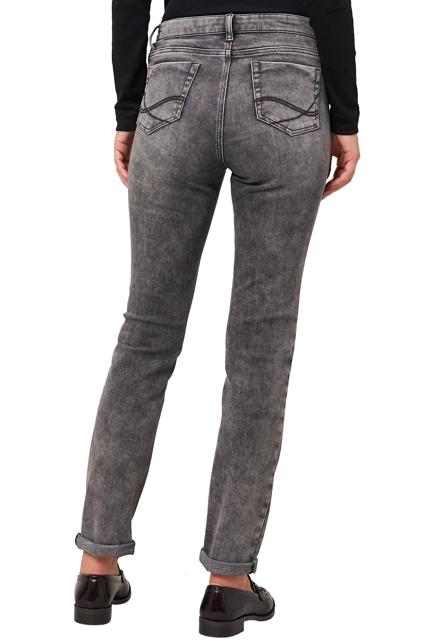 Zero Slim-fit-Jeans »zero Damen Jeans Style ORLANDO Straight Leg 32 Inch«