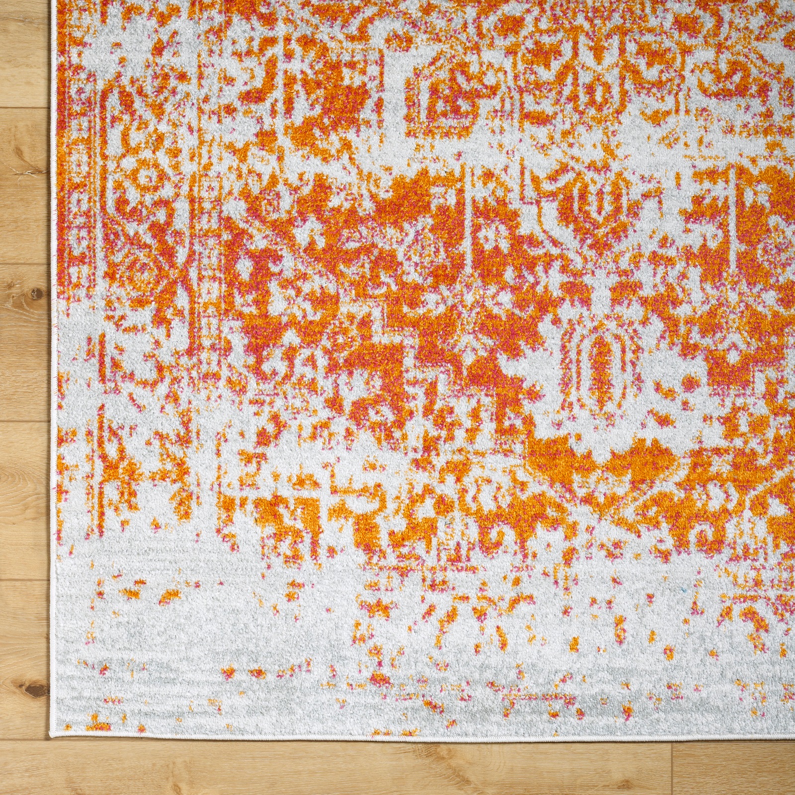 Teppich LIVABLISS "SYRACUSA", orange, H:11mm Ø:160cm, Kunstfaser, Teppiche, Teppich, ⌀160cm 3