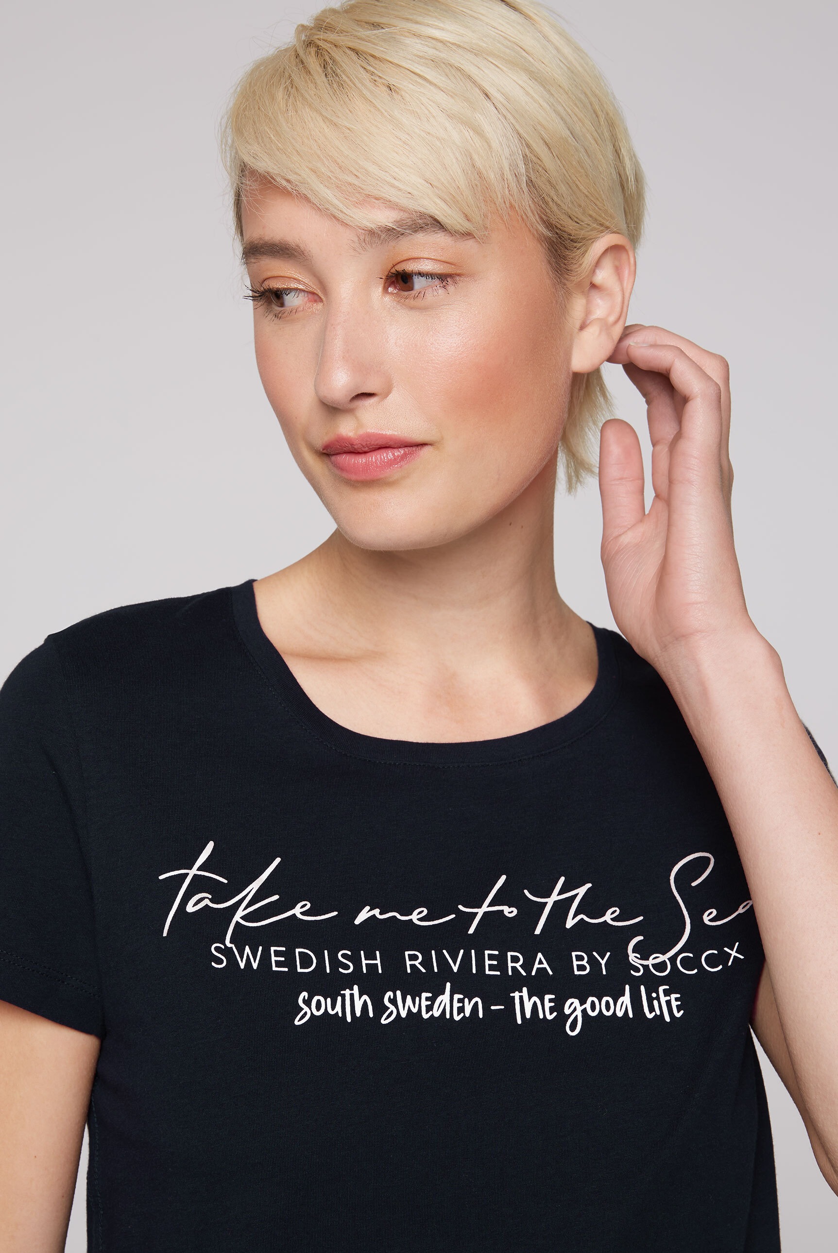 SOCCX Rundhalsshirt aus Baumwolle
