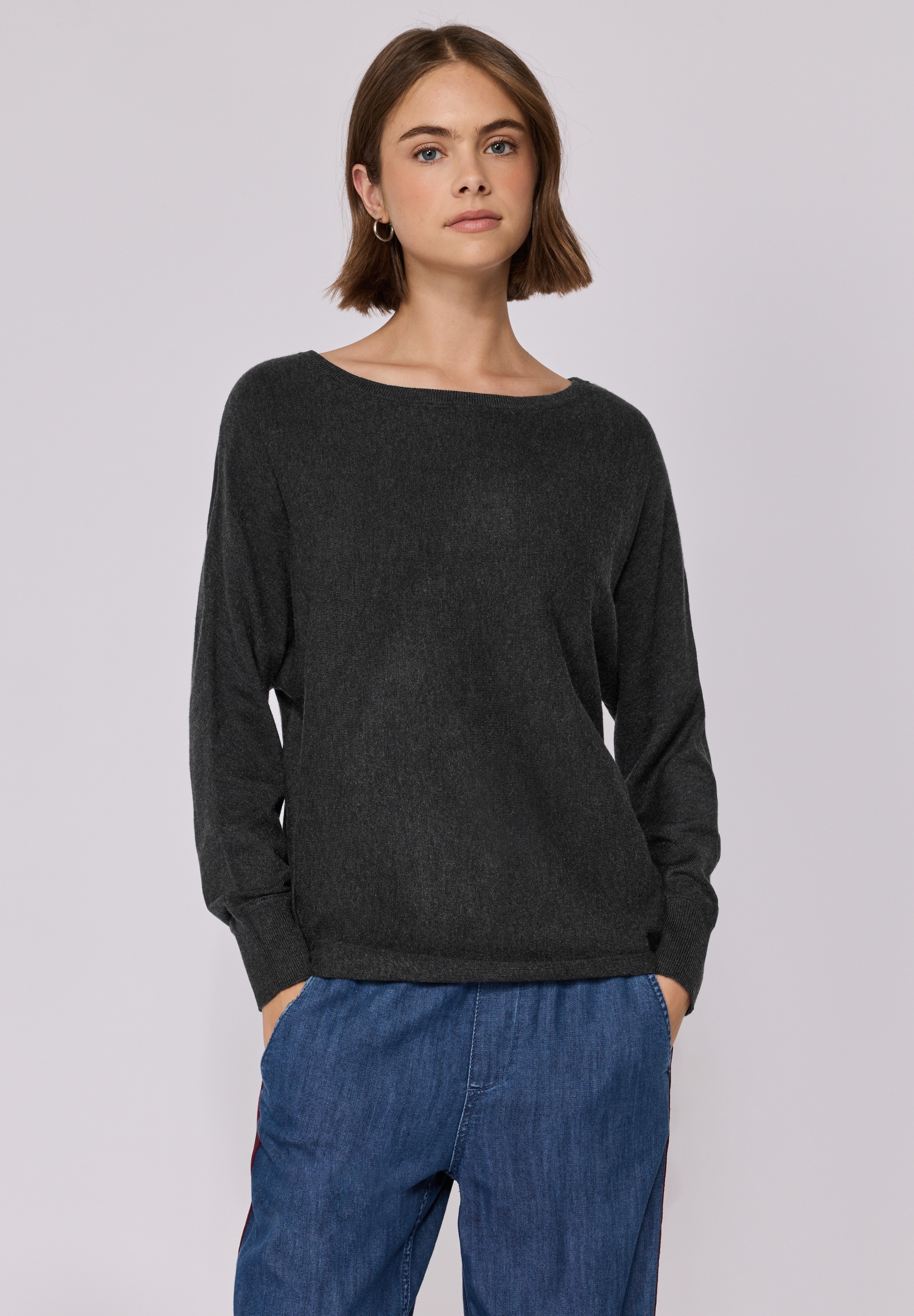 STREET ONE STUDIO Strickpullover, aus softem Materialmix günstig online kaufen