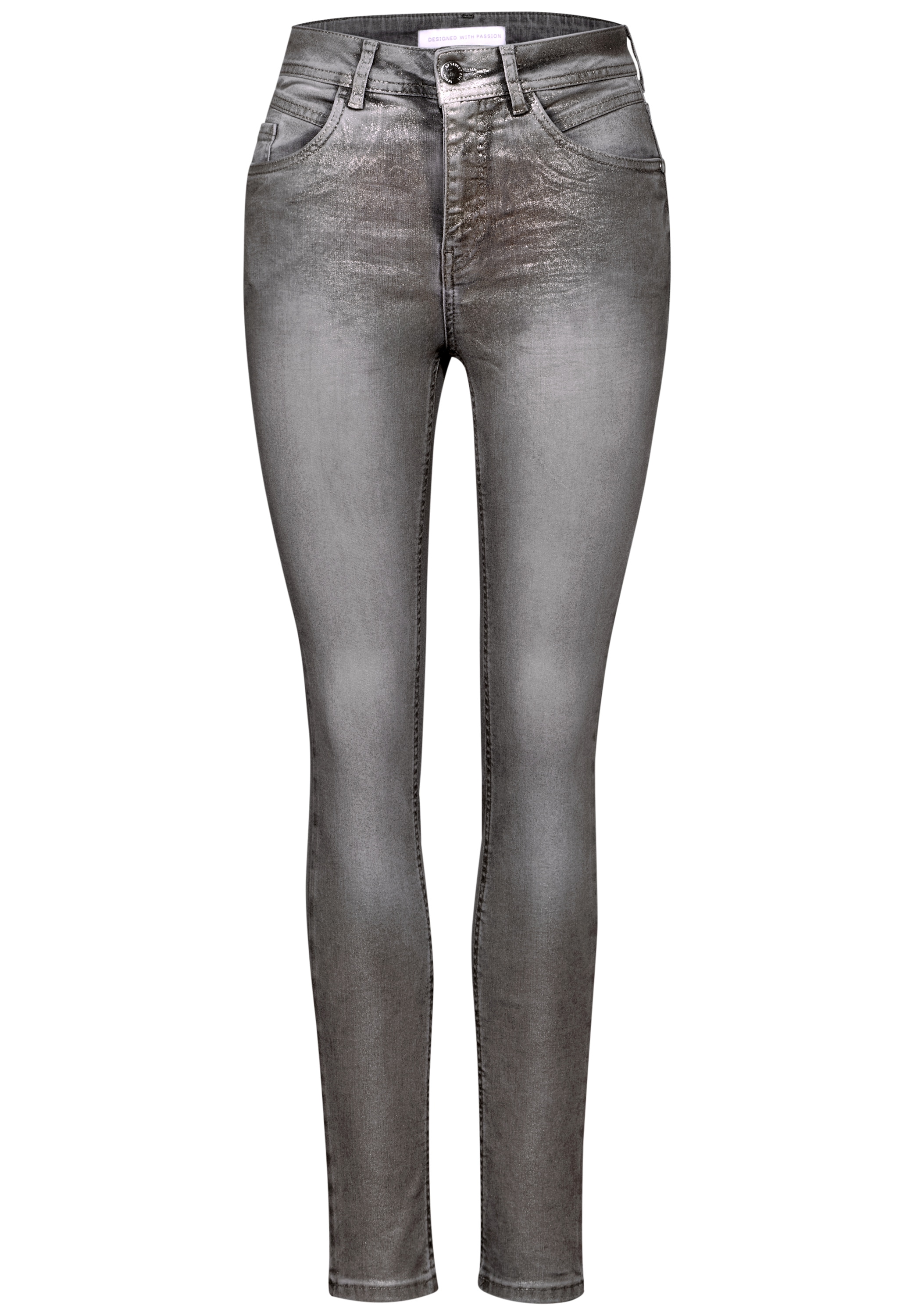 STREET ONE Slim-fit-Jeans, aus Baumwolle mit Stretchanteil