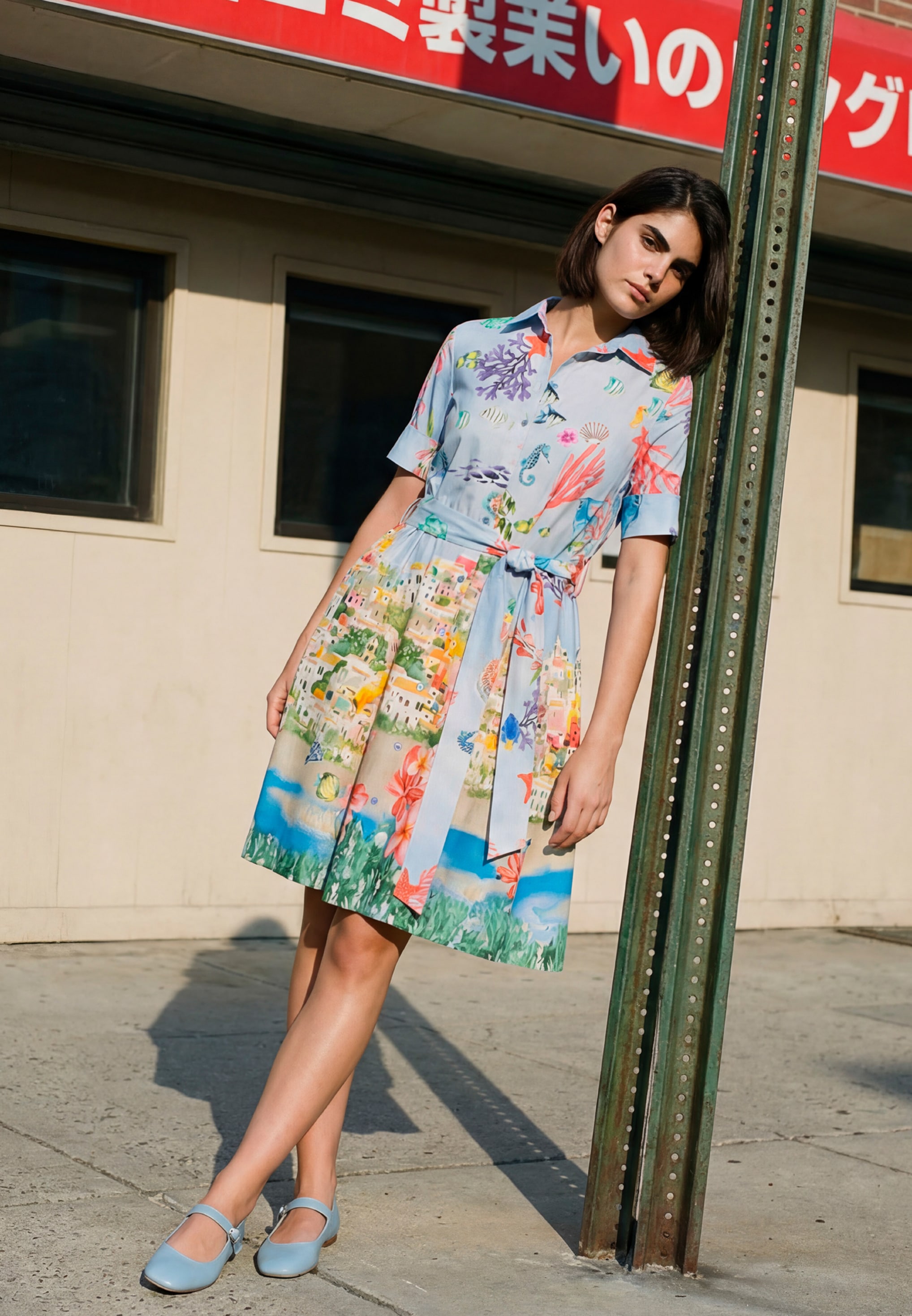 Vera Mont Hemdblusenkleid »Damen mit Knopfleiste« Nahttasche