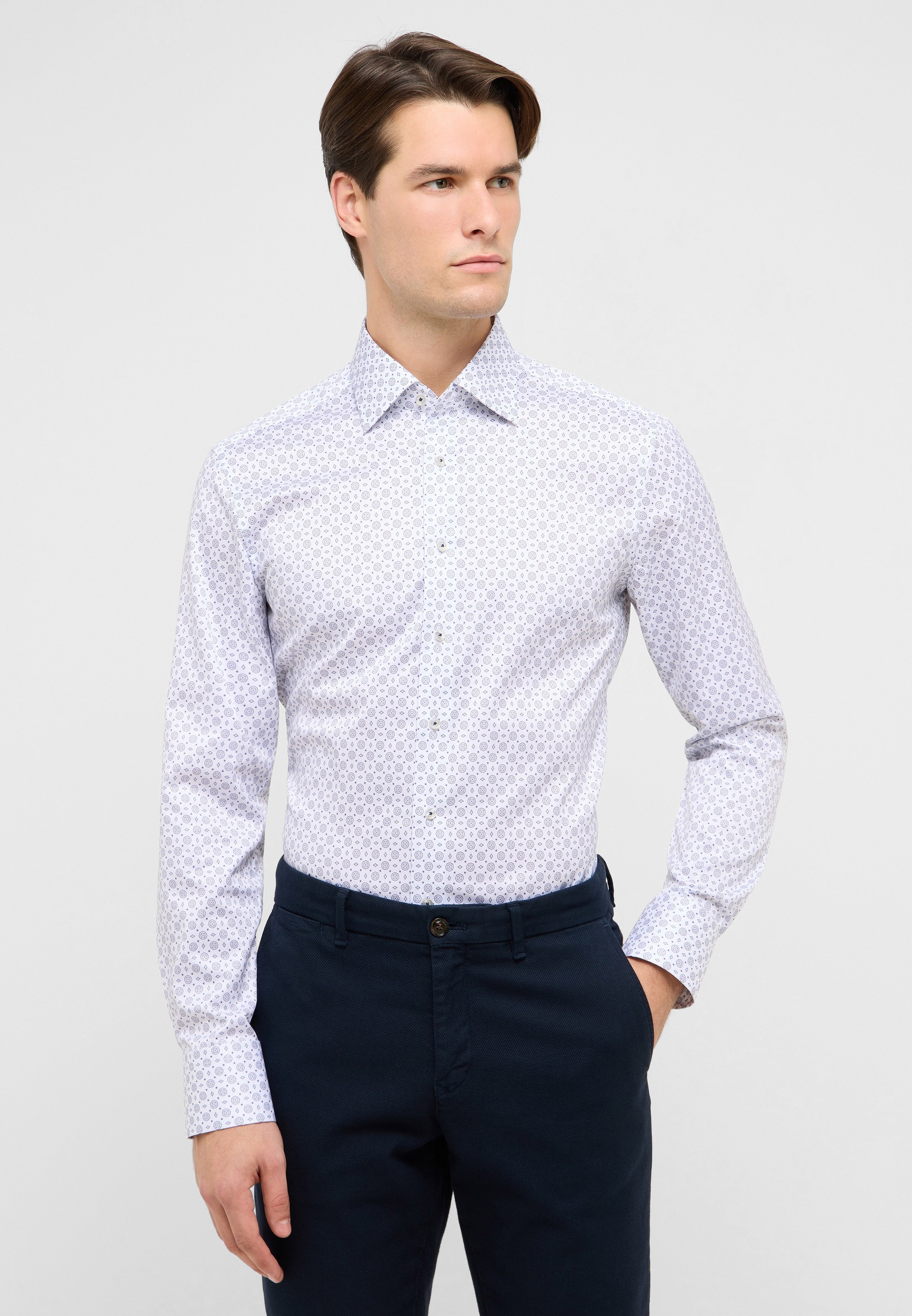 Eterna Langarmhemd »SLIM FIT« NON IRON (bügelfrei)