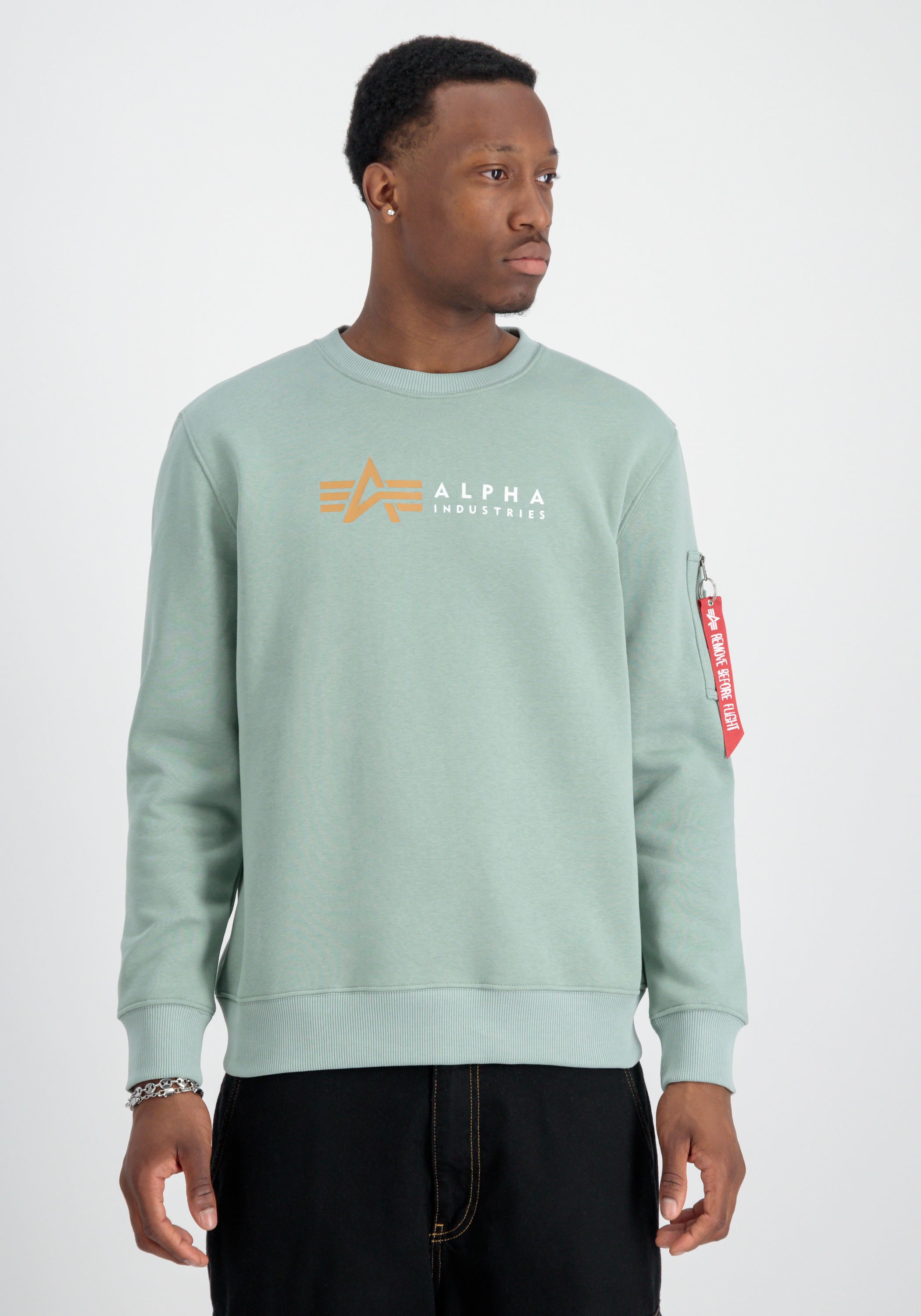 Alpha Industries Sweater "Alpha Industries Men - Sweatshirts Alpha Label Sw günstig online kaufen