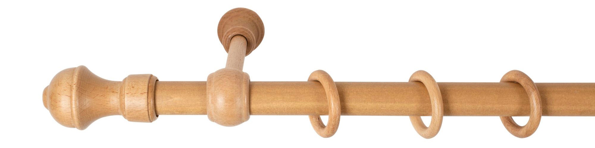 SN DECO GROUP Gardinenstange "Ares" 1 läufig-läufig Fixmaß 28 mm, Holz, ver günstig online kaufen