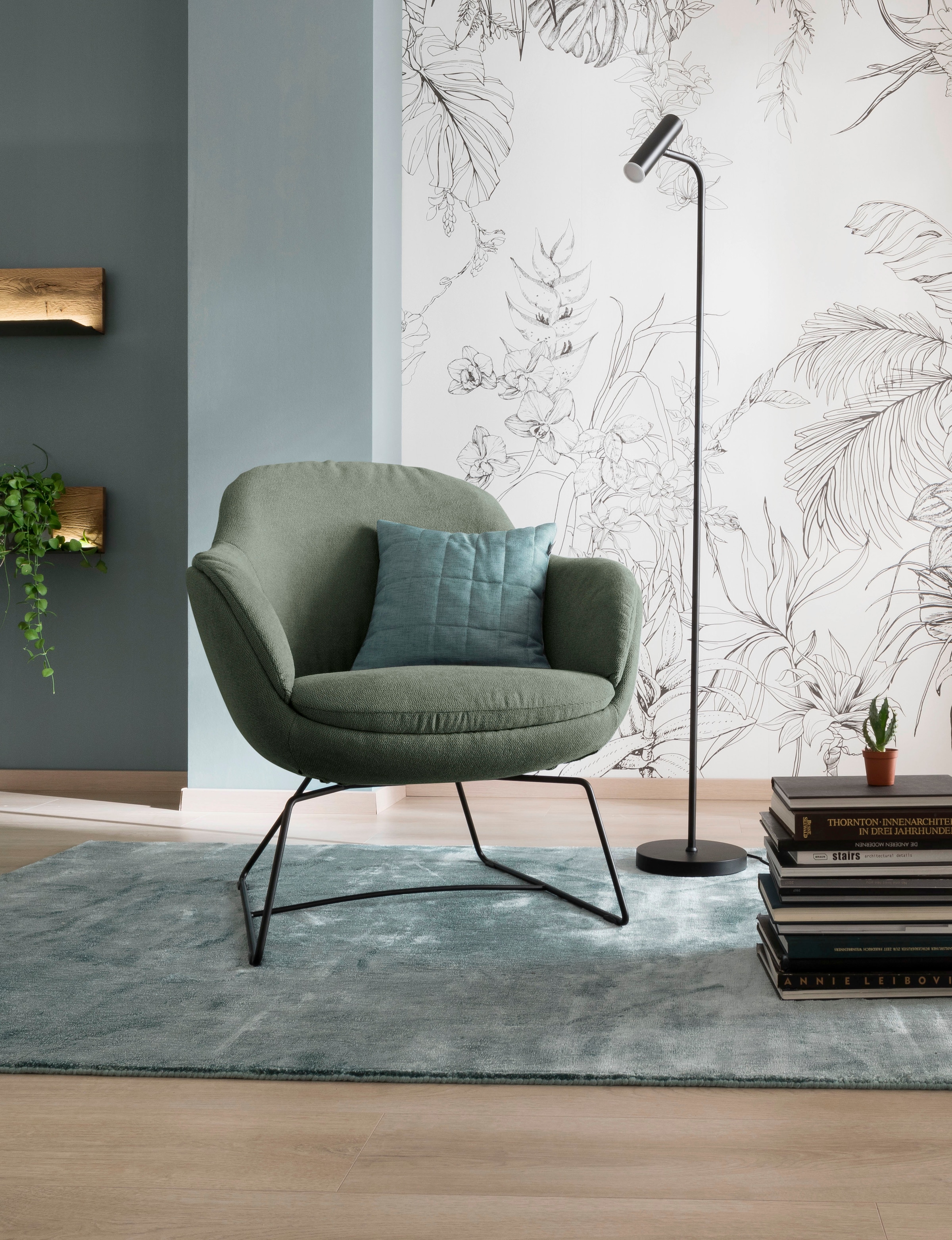 SCHÖNER WOHNEN-Kollektion Sessel »Glove Loungesessel mit tollem Sitzkomfort, zeitlos und edel, bequem«, Cocktailsessel mit elegantem Untergestell