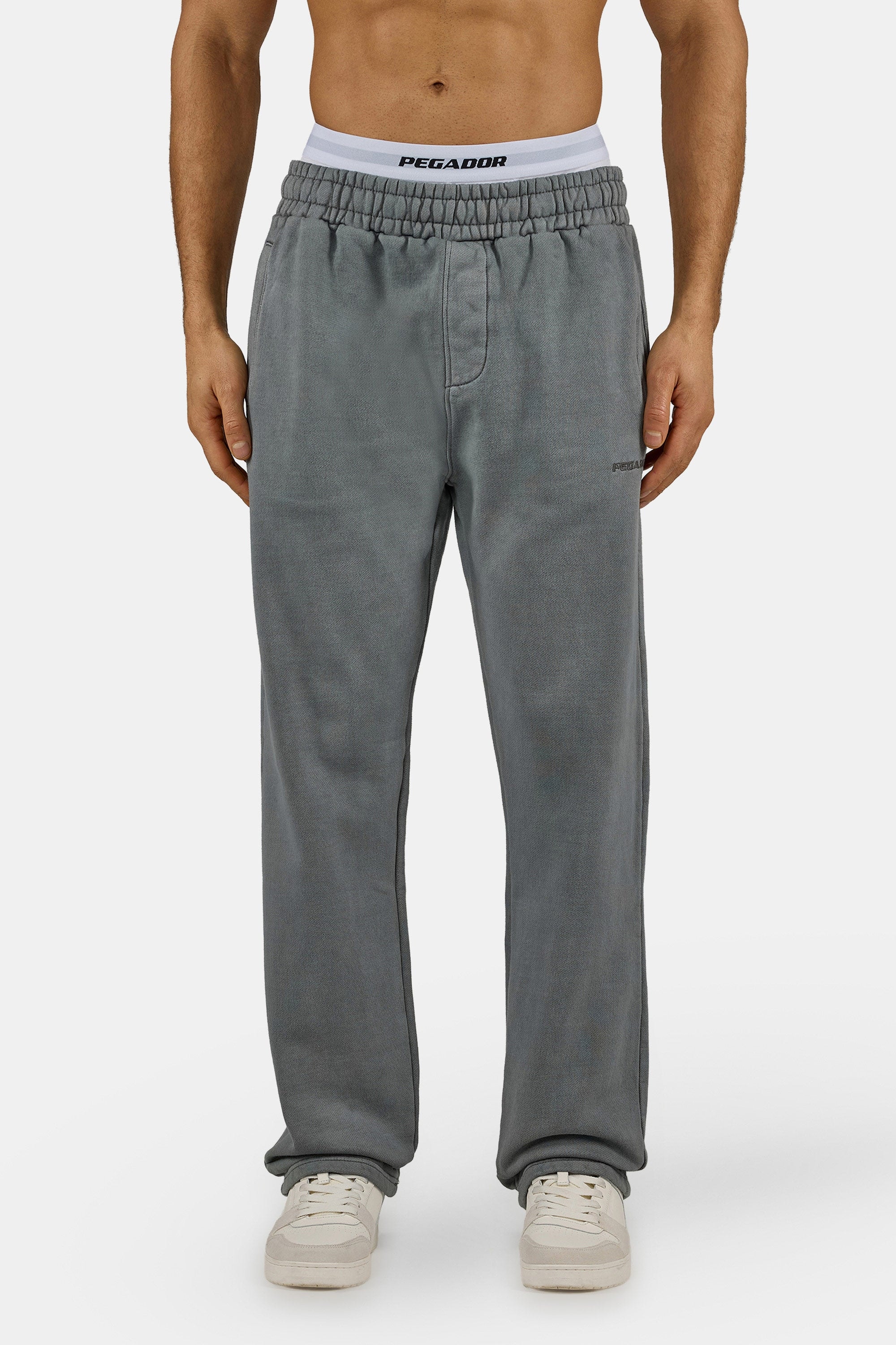 PEGADOR Sweathose "Logo Wide Sweat Pants" Baumwollmischung, weit günstig online kaufen