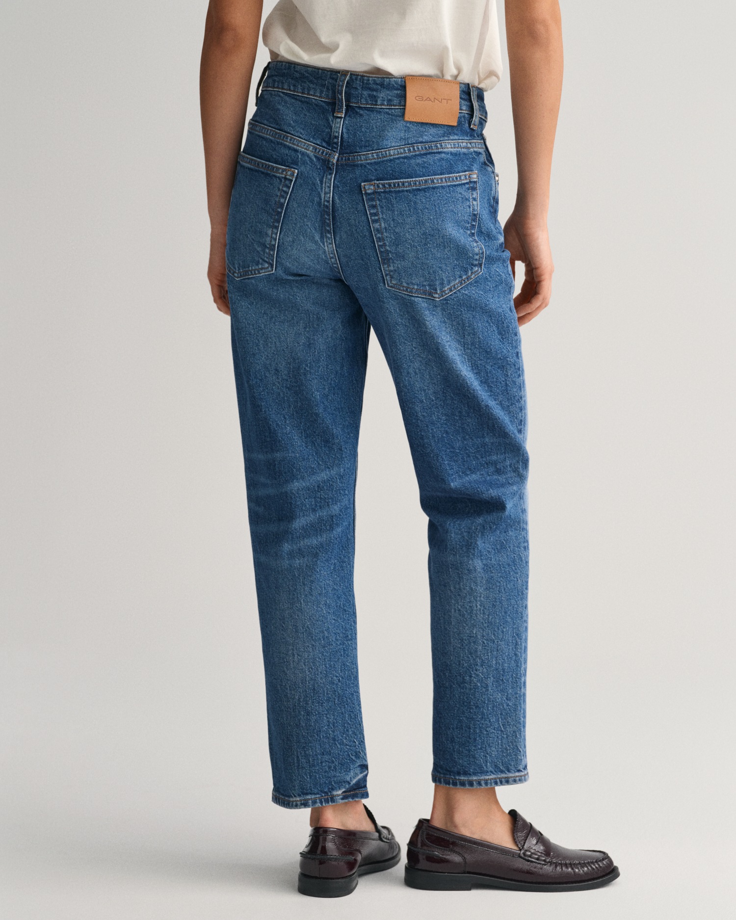 Gant Straight-Jeans "STRAIGHT CROPPED JEANS", Verkürzte Jeans mit geradem B günstig online kaufen