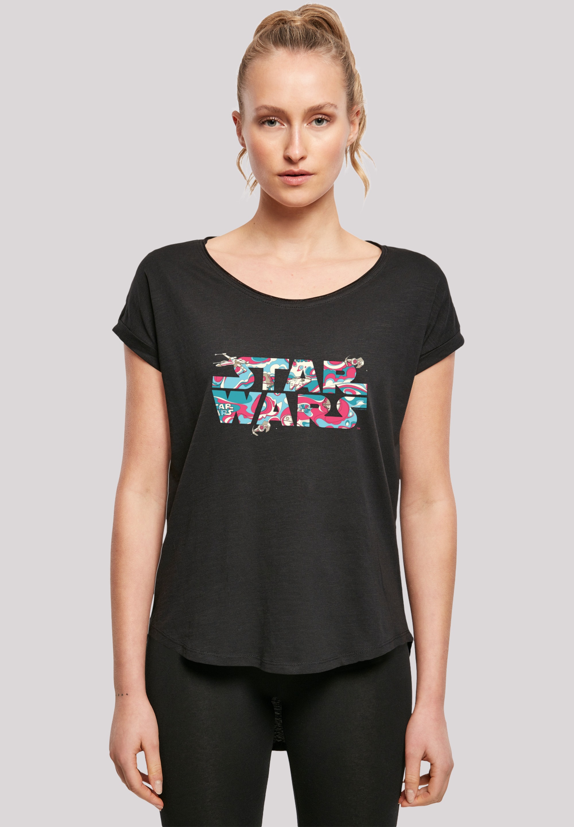 T-Shirt »Star Wars Wavy Ship Logo«, Print