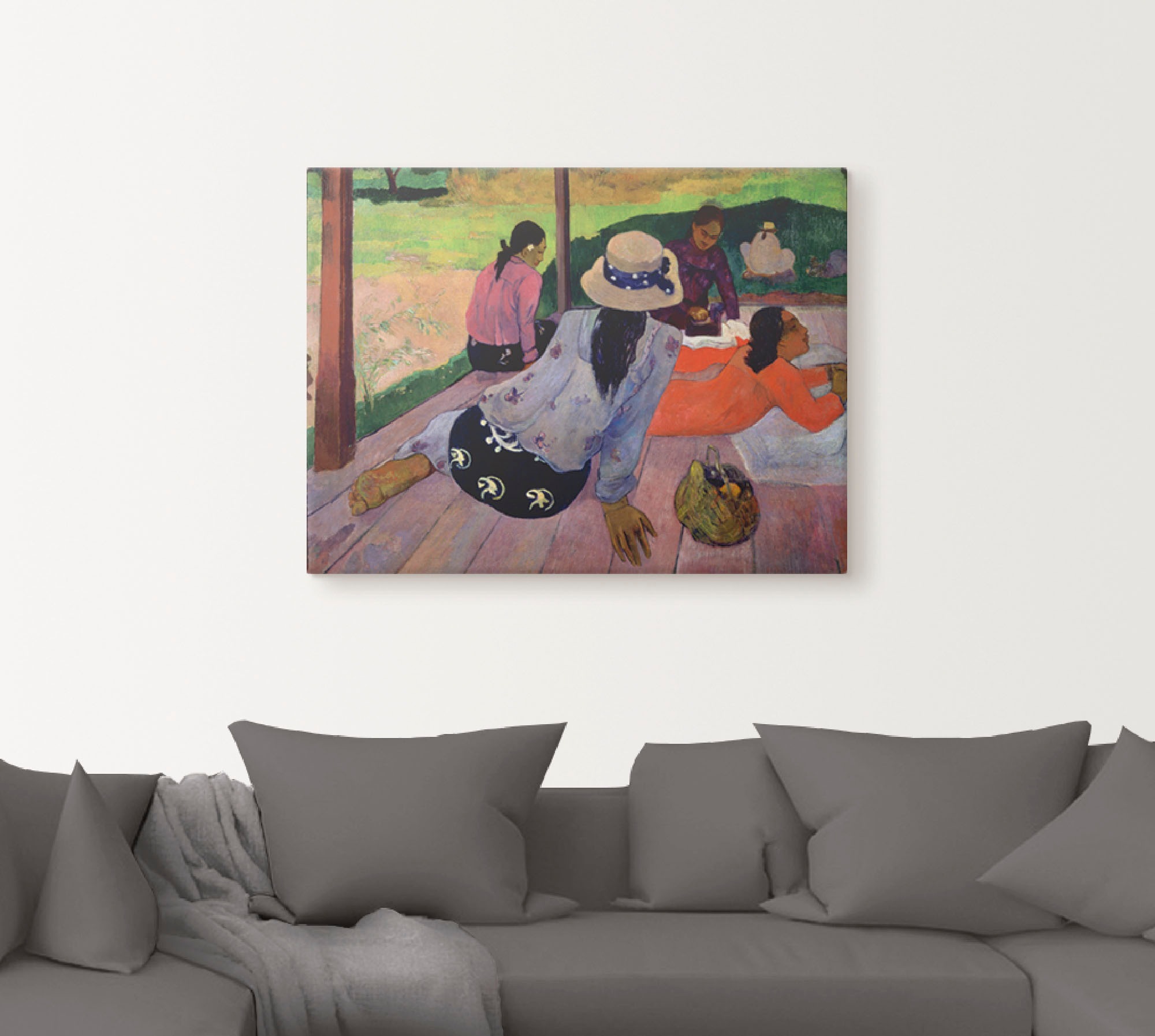 Artland Leinwandbild »Siesta. Um 1892-94«, Gruppen & Familien, (1 St.), auf Keilrahmen gespannt