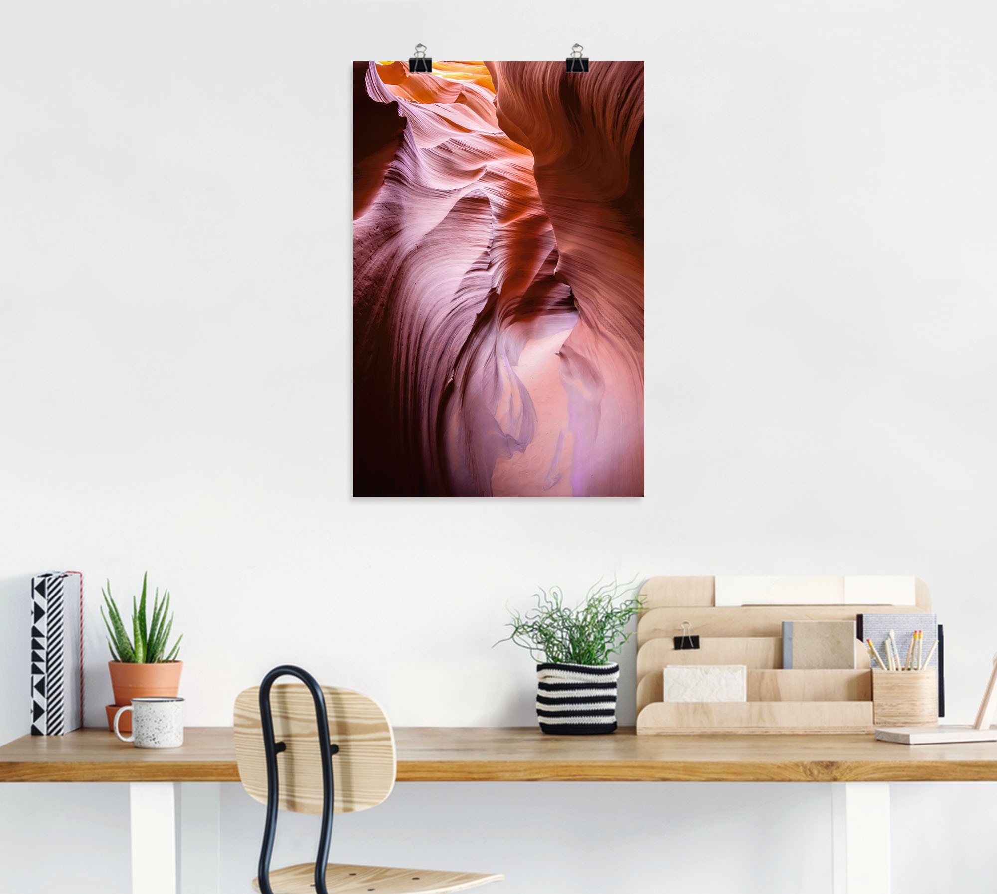 Artland Wandbild »Schmale Pfade durch den Antelope Canyon«, Bilder von Amerika, (1 St.), als Alubild, Leinwandbild, Wandaufkleber oder Poster in versch. Größen