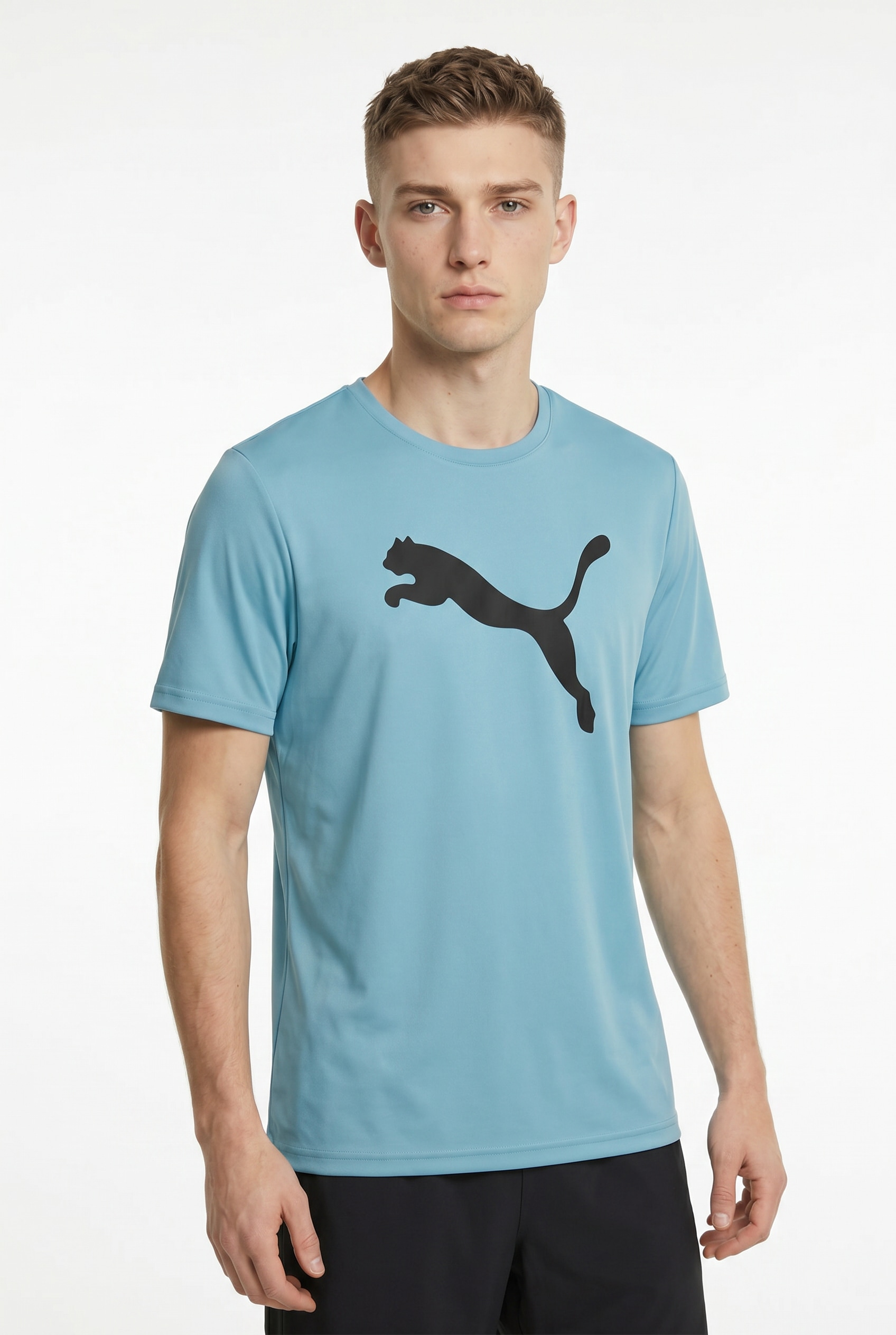 PUMA Trainingsshirt "M TAD ESSENTIALS SOLID CAT TEE (CF BIG CAT)" Kurzarm, für Sportmode, mit Rundhalsausschnitt