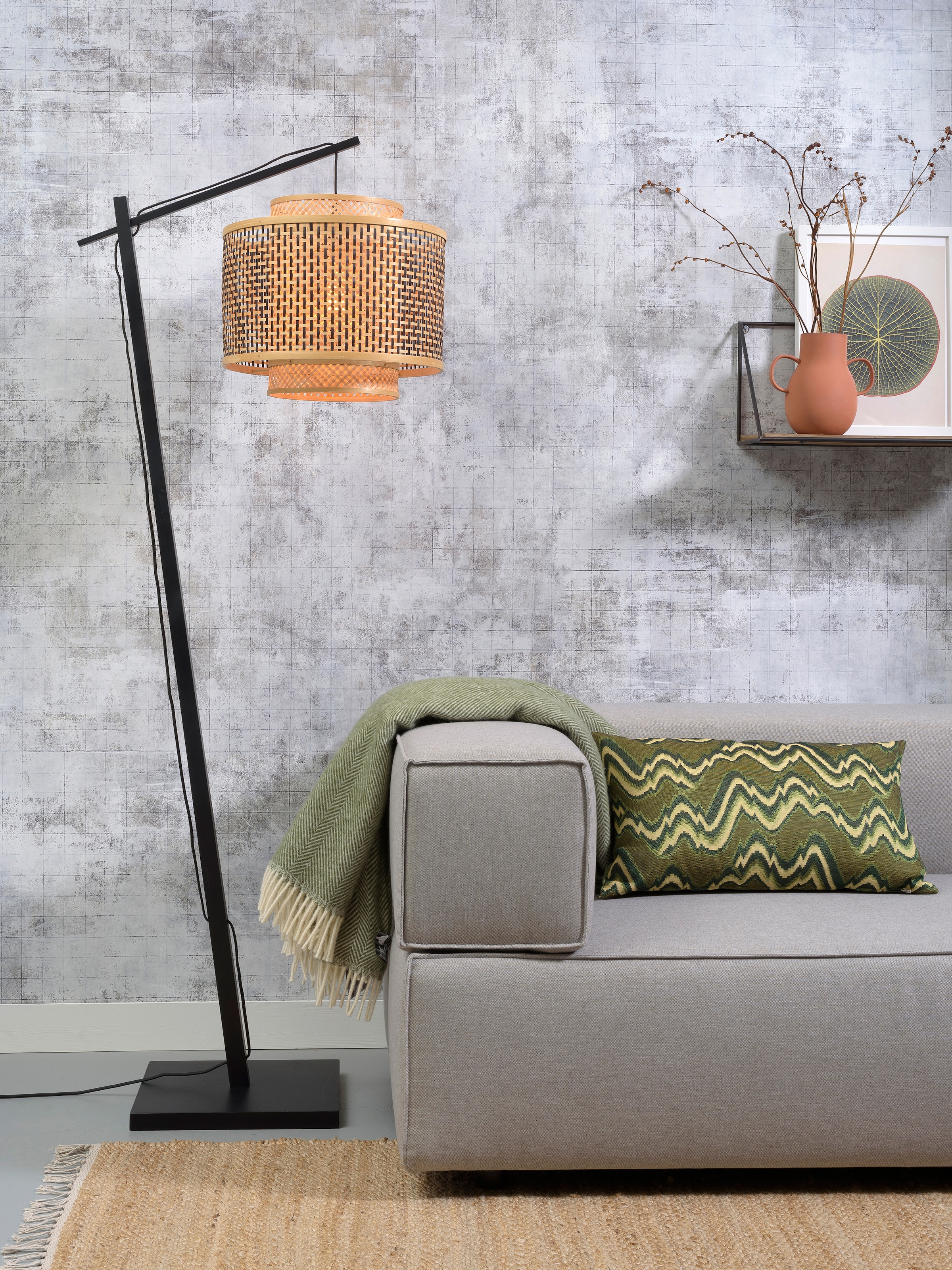 GOOD&MOJO Stehlampe »Bhutan«, Leuchtmittel E27 | ohne Leuchtmittel