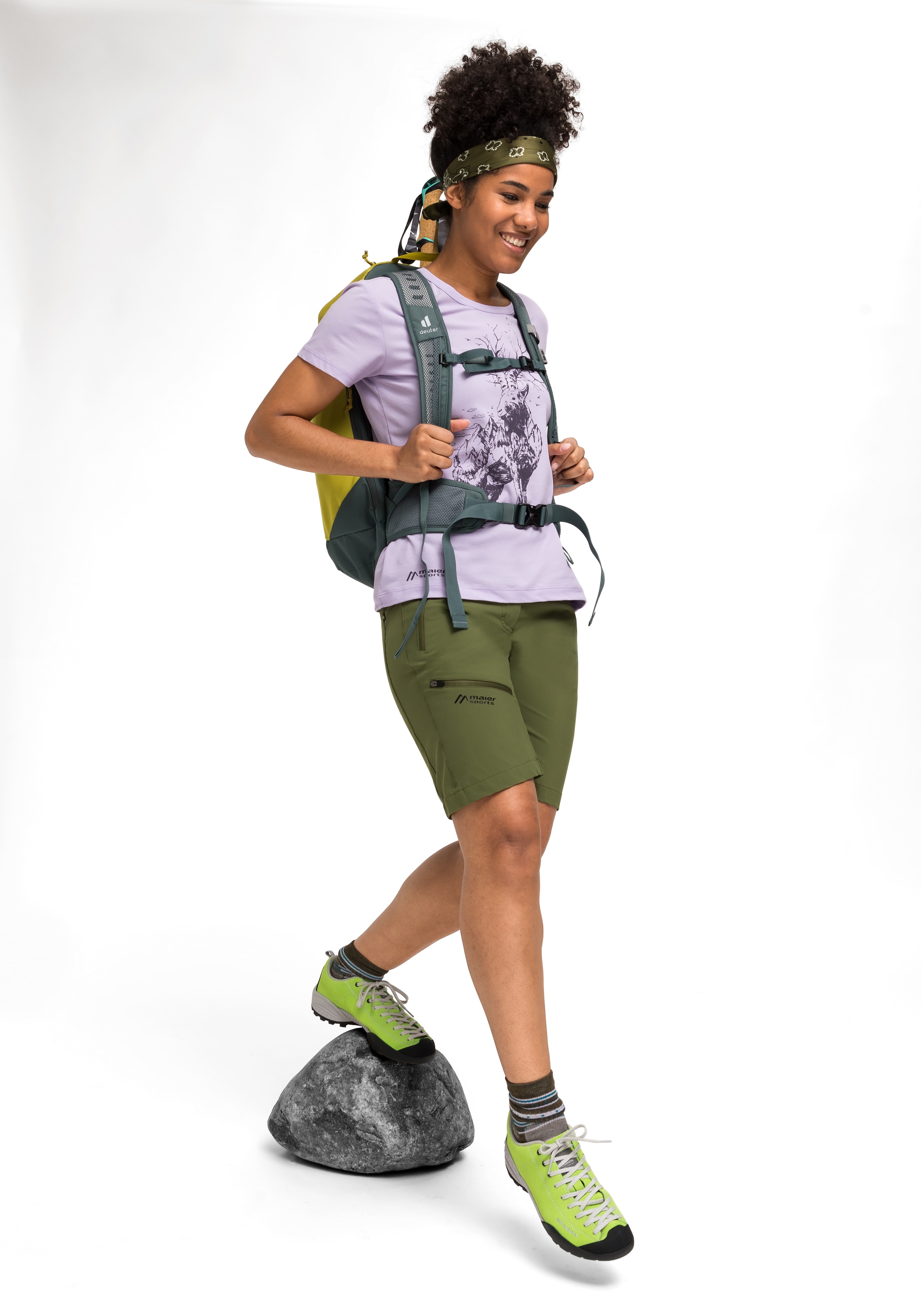 Maier Sports Bermudas »Latit Short Vario«, kurze Damen Wanderhose, moderne Outdoor-Bermuda, Trekkinghose