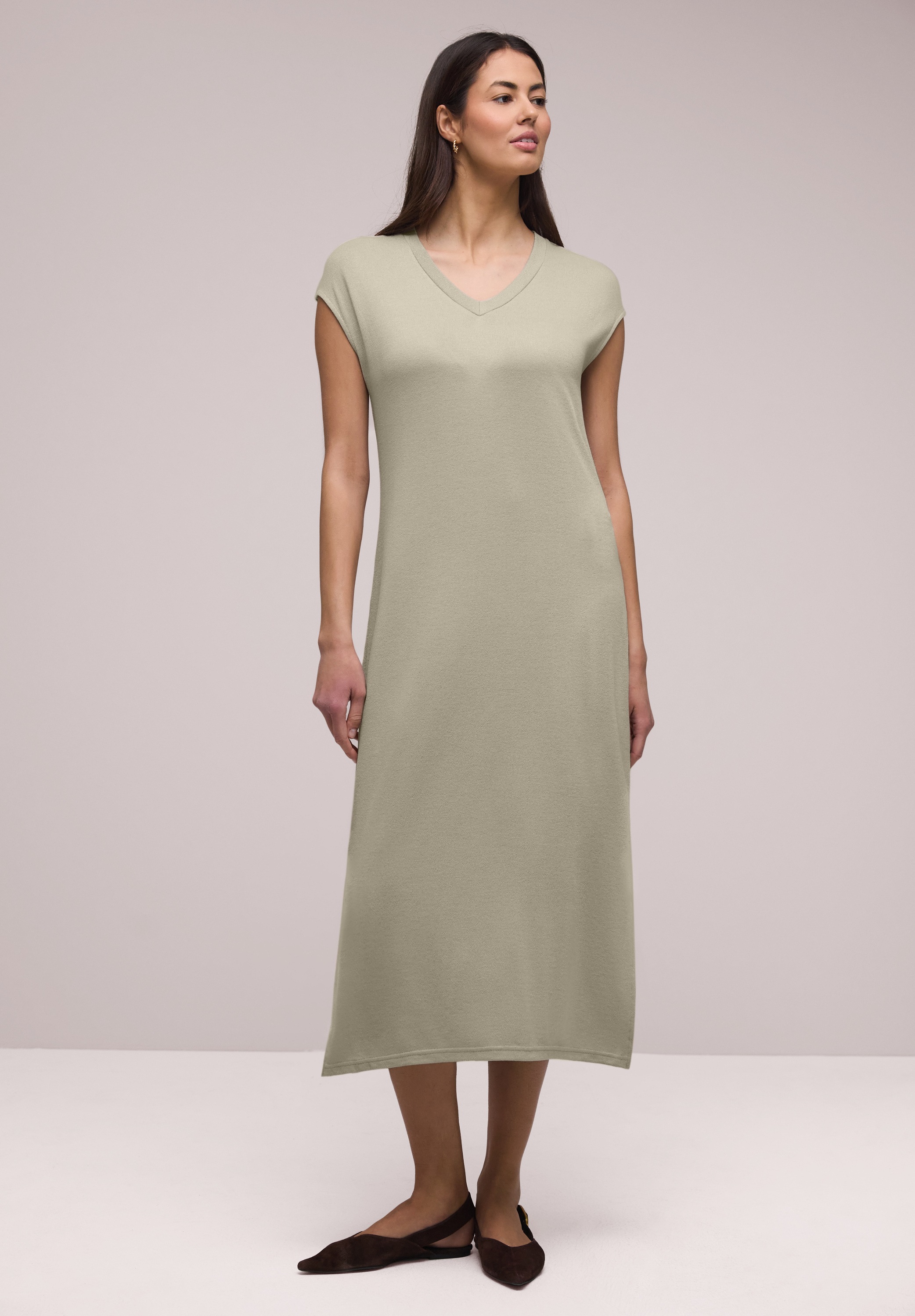 STREET ONE Midikleid Ohne Taschen soft und trageangenehm günstig online kaufen