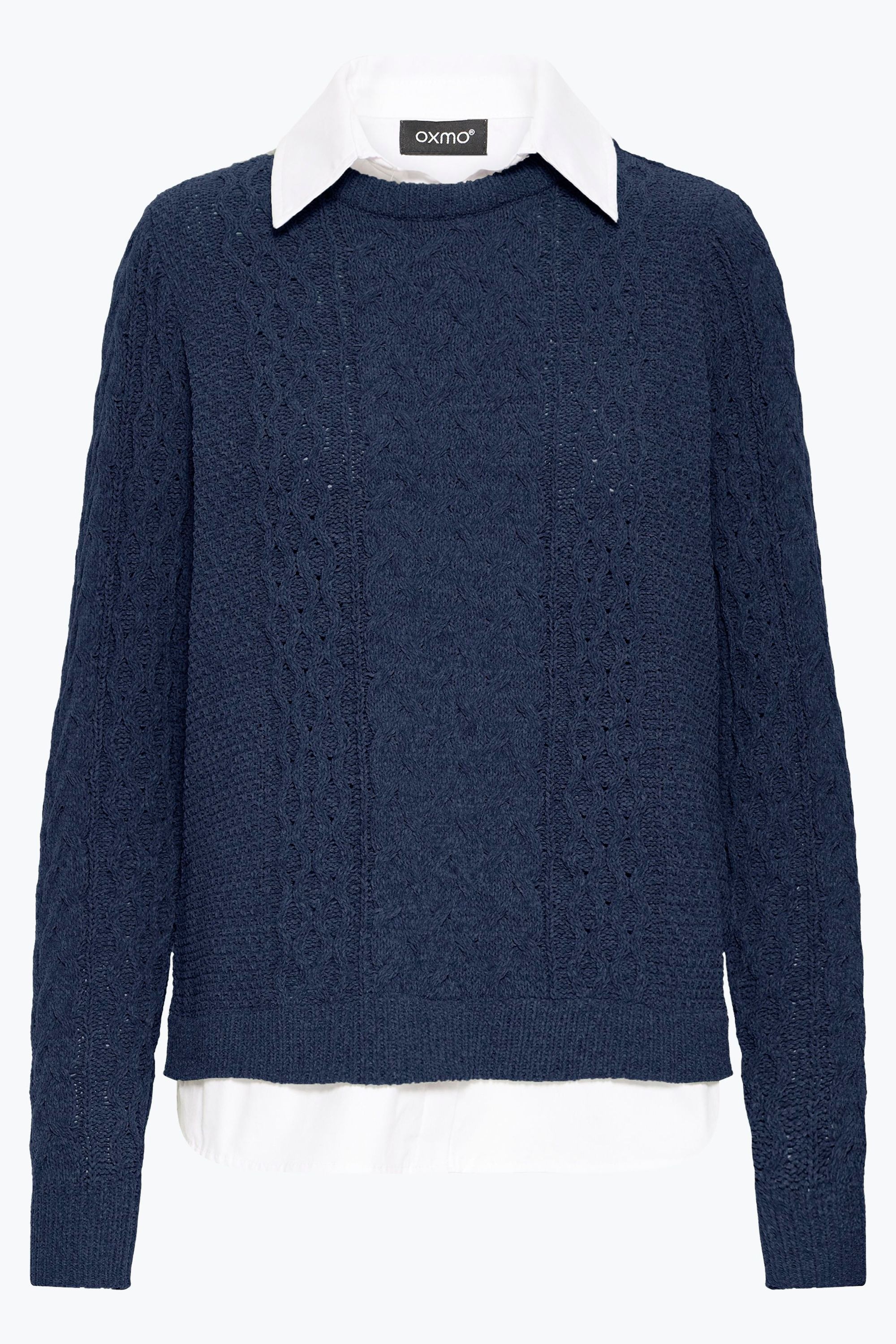 OXMO Strickfleece-Pullover "Strickpullover OXFSANVI PU 1" günstig online kaufen