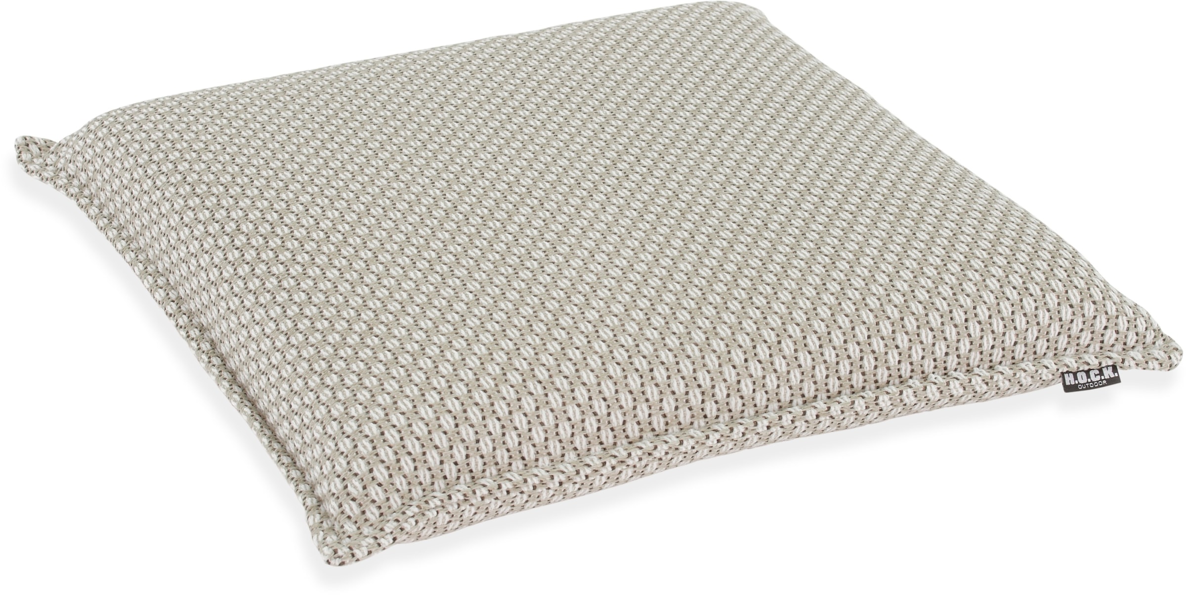 H.O.C.K. Sitzauflage "Linocea" Outdoor Sitzkissen, 40x40x6cm, Stuhlkissen, salbei mint, gemustert