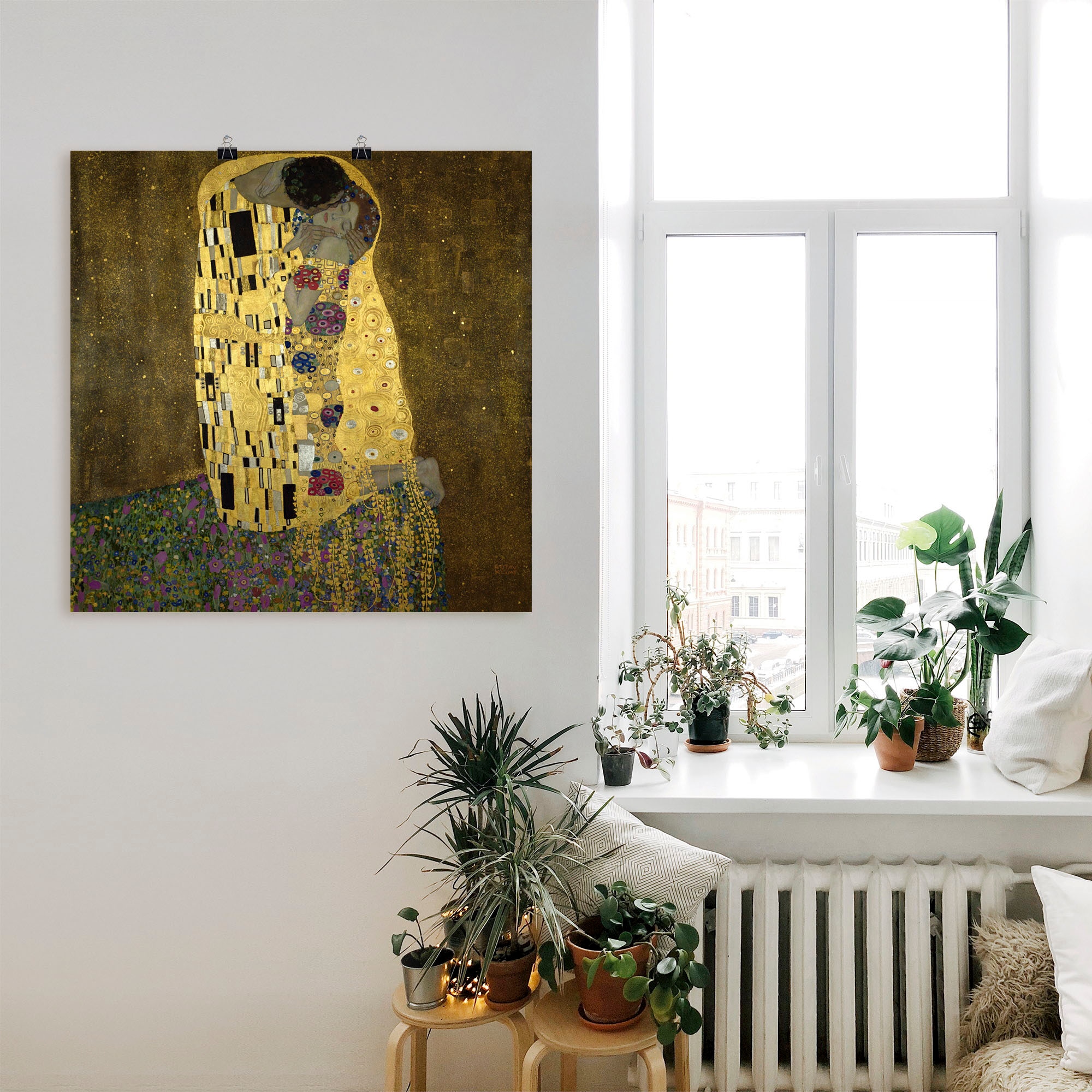 Artland Wandbild »Der Kuß«, Paar, (1 St.), als Leinwandbild, Poster in verschied. Größen