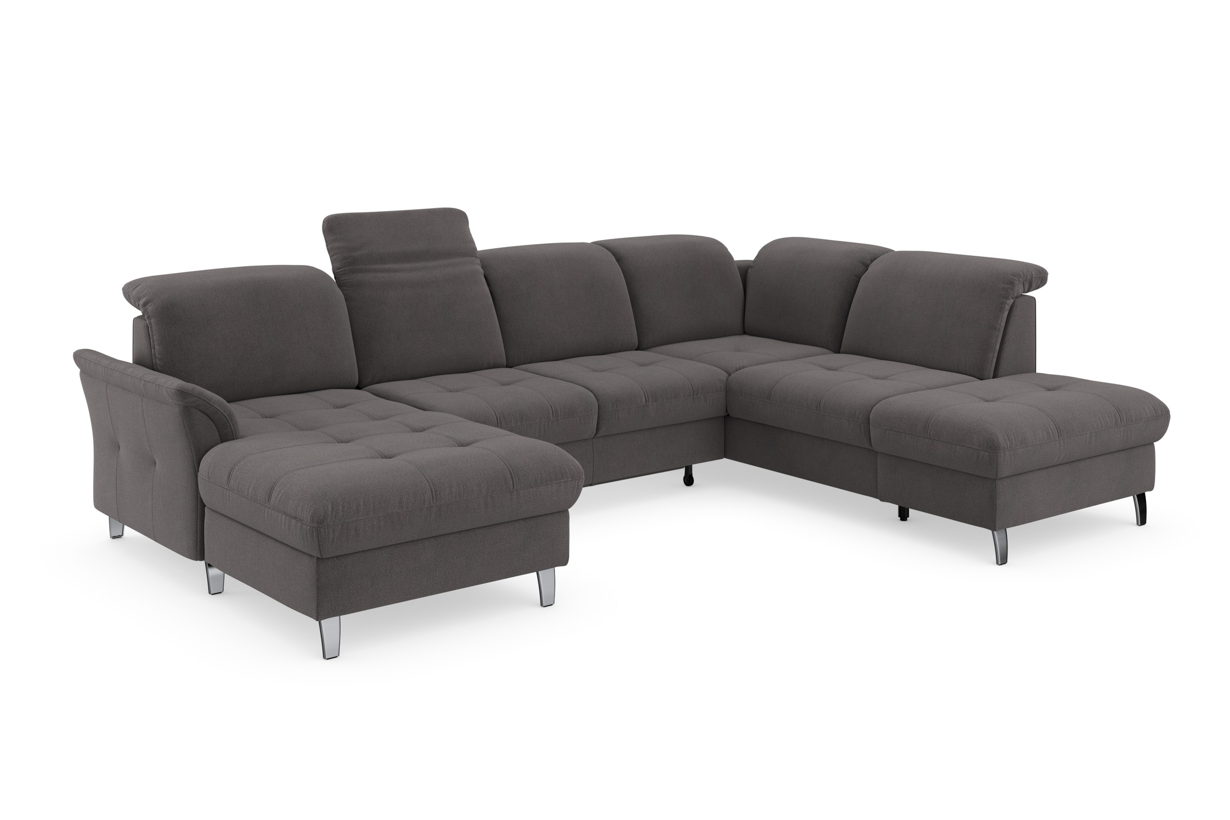 sit&more Wohnlandschaft »Maggiore U-Form«, wahlweise mit Kopfteilverstellung, Bettfunktion und Stauraum