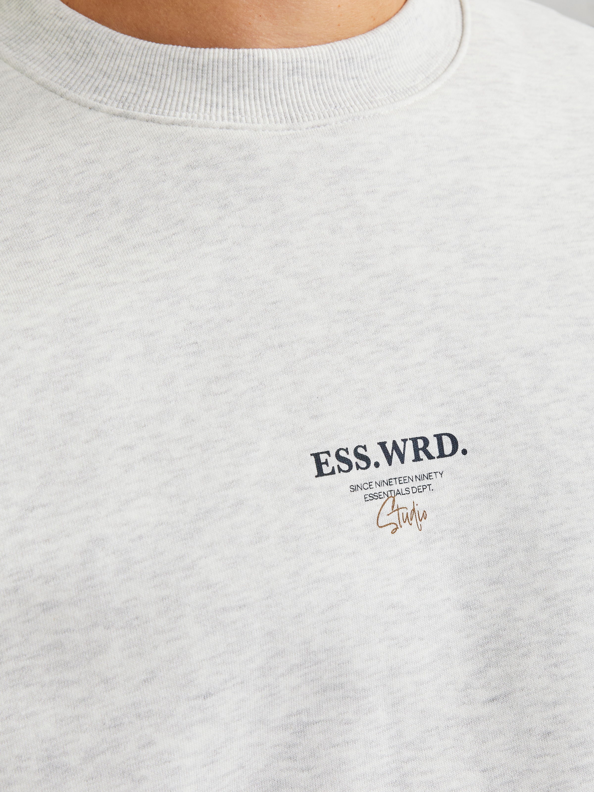 Jack & Jones Sweatshirt »JJEURBAN EDGE STUDIO SWEAT CREW NOOS«, mit Front und Back Print