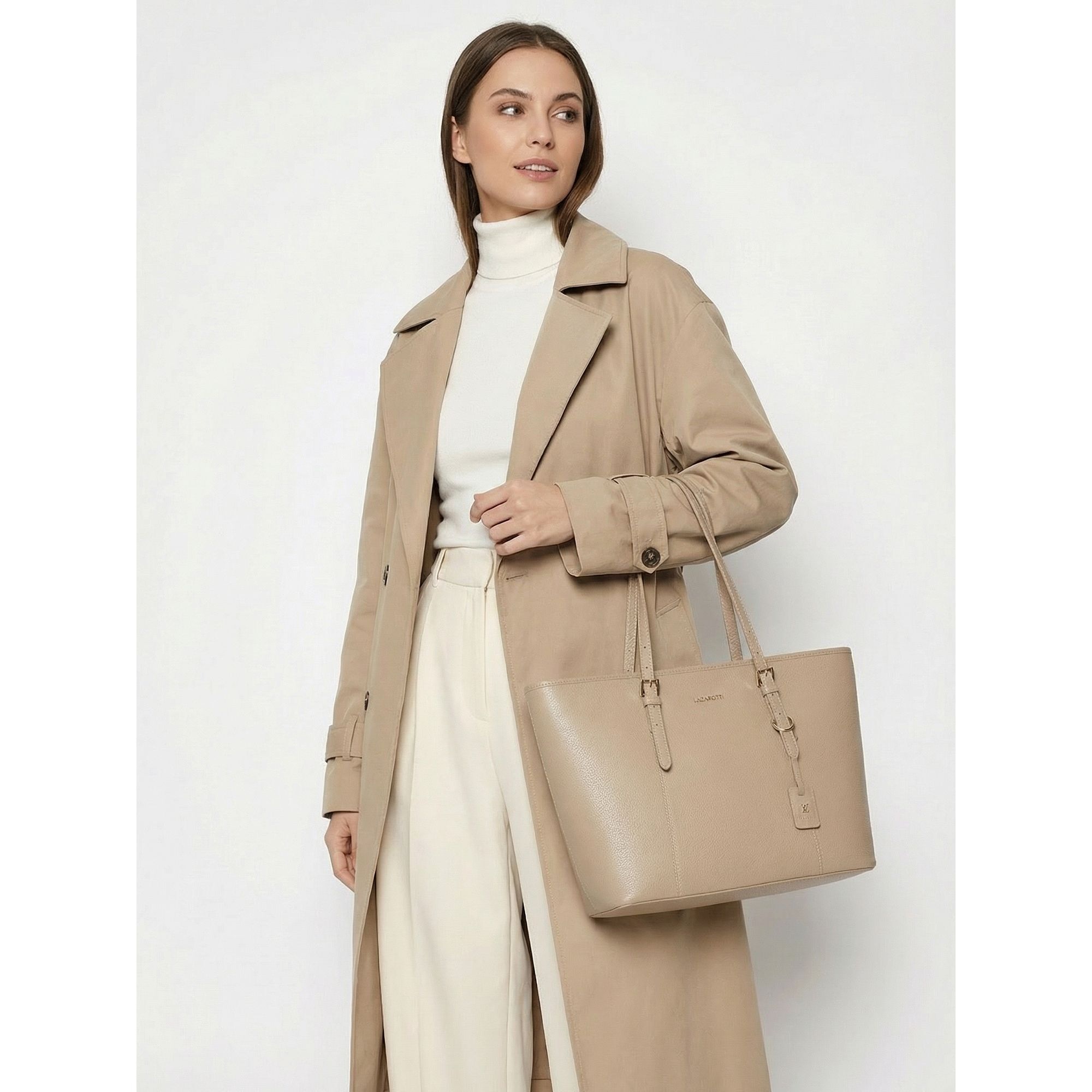 Lazarotti Shopper »Bologna Leather XL Shopper Tasche Leder 35 cm«