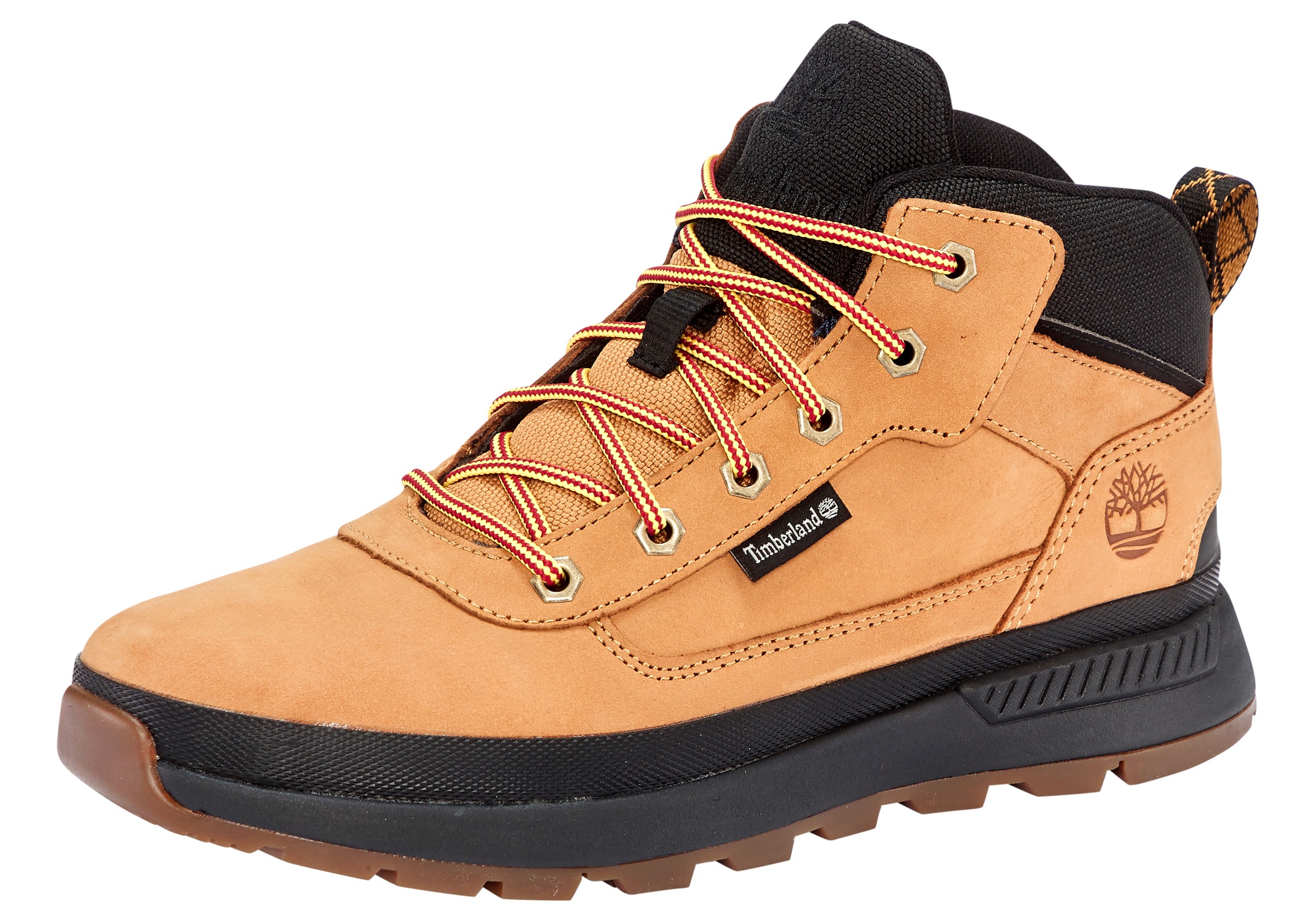 Schnürboots TIMBERLAND "FIELD TREKKERMID LACE UP SNEAKER", Mädchen, Gr. 36, wheat, Leder, Schuhe Schnürboots, Wintersneaker, Sneaker, Winterschuhe
