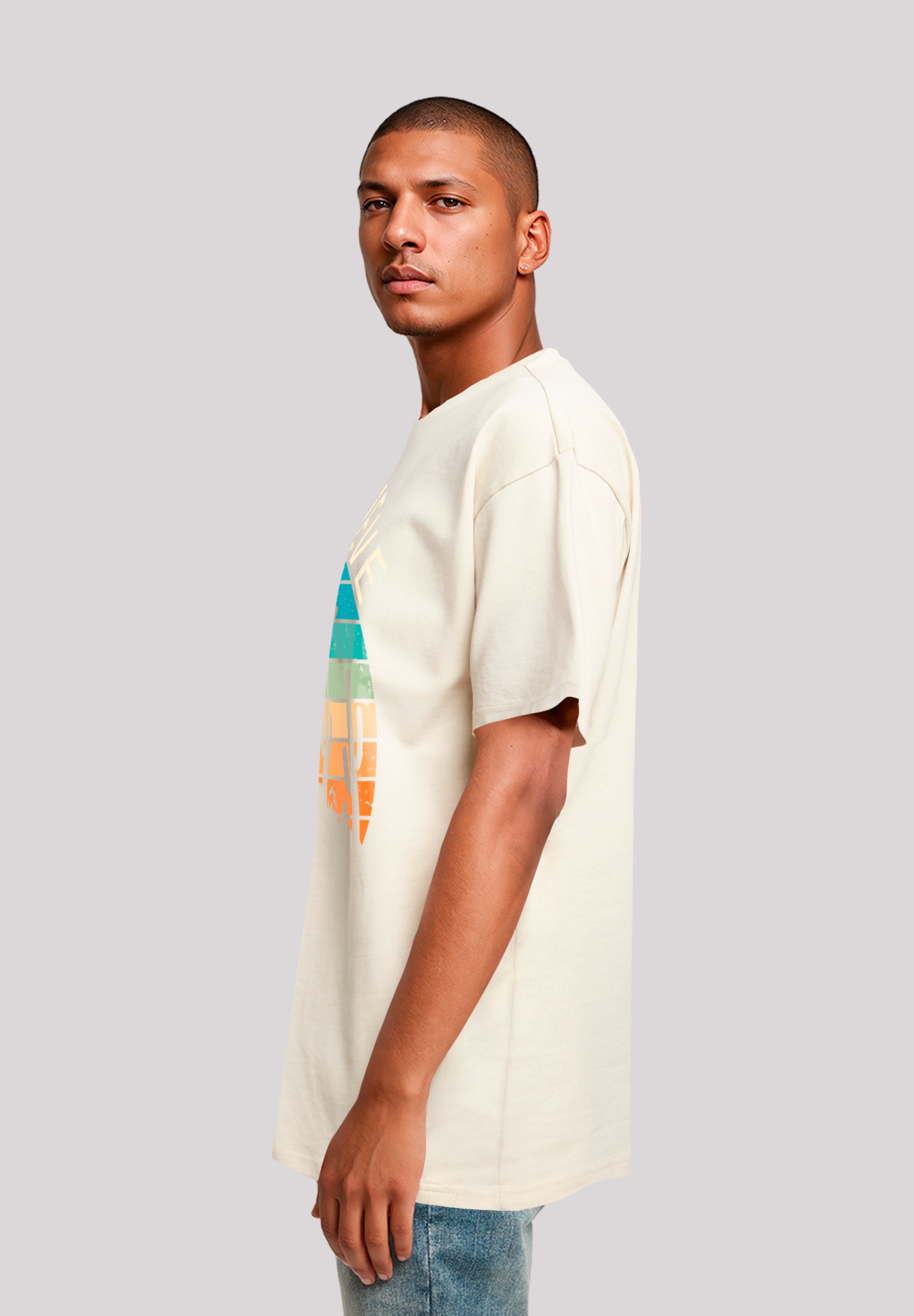 F4NT4STIC T-Shirt »I Believe UFO Alien Sonnenuntergang«, Premium Qualität