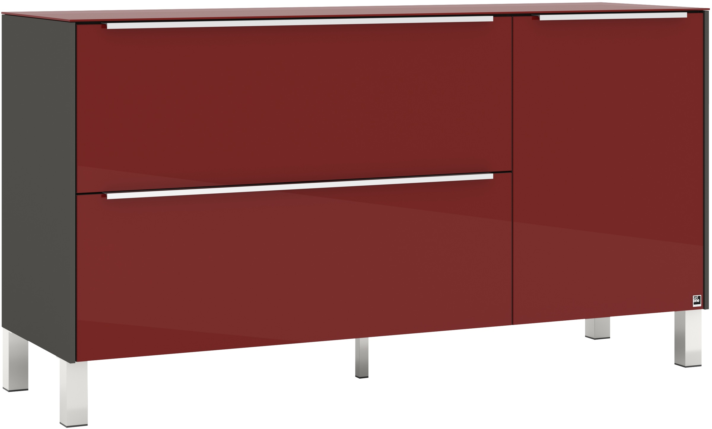 set one by Musterring Lowboard "Reno" 1 Stk. tlg. Mit Vierkantfuß in divers günstig online kaufen