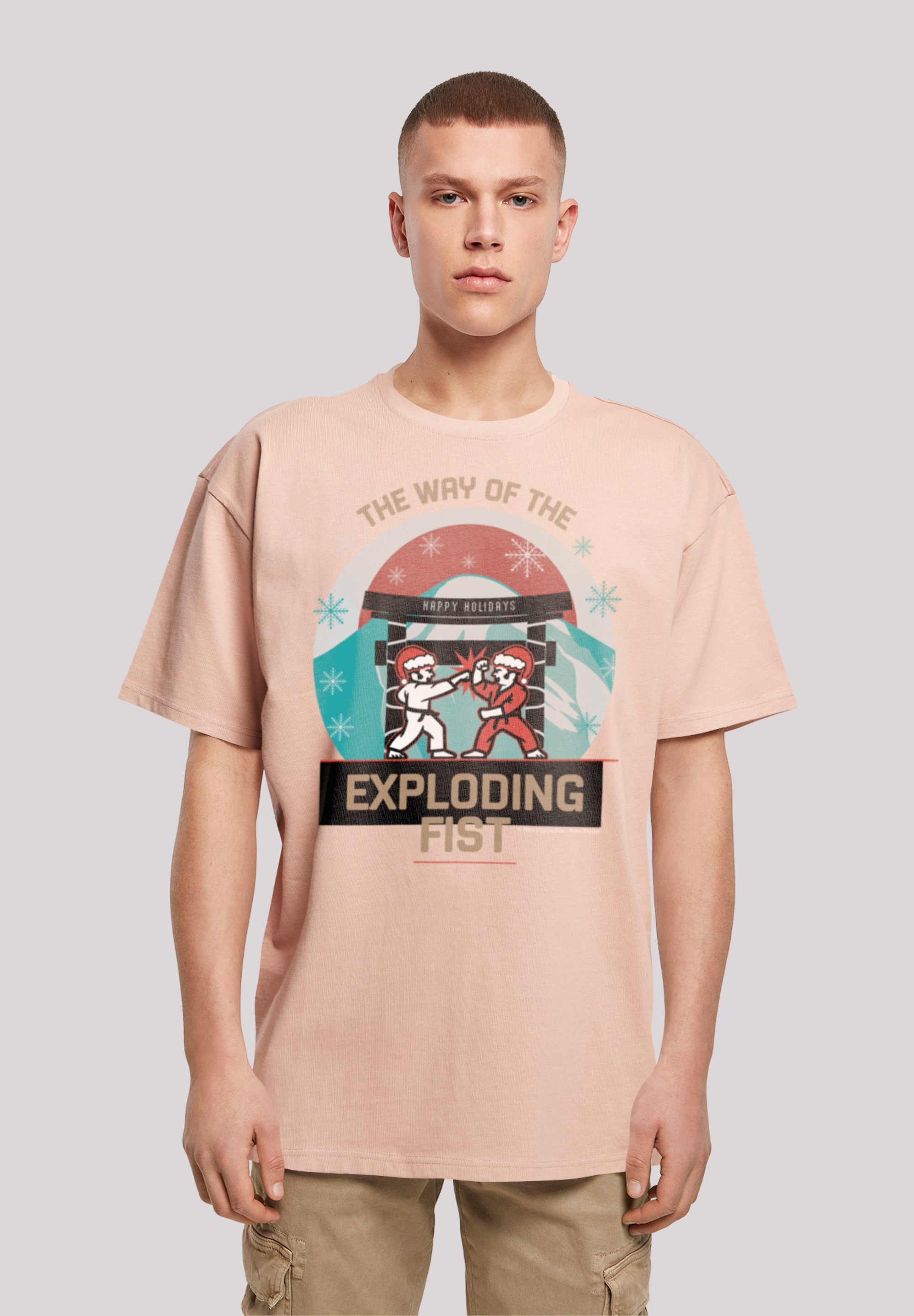 T-Shirt »Retro Gaming Way of the Exploding Fist Christmas«, Print